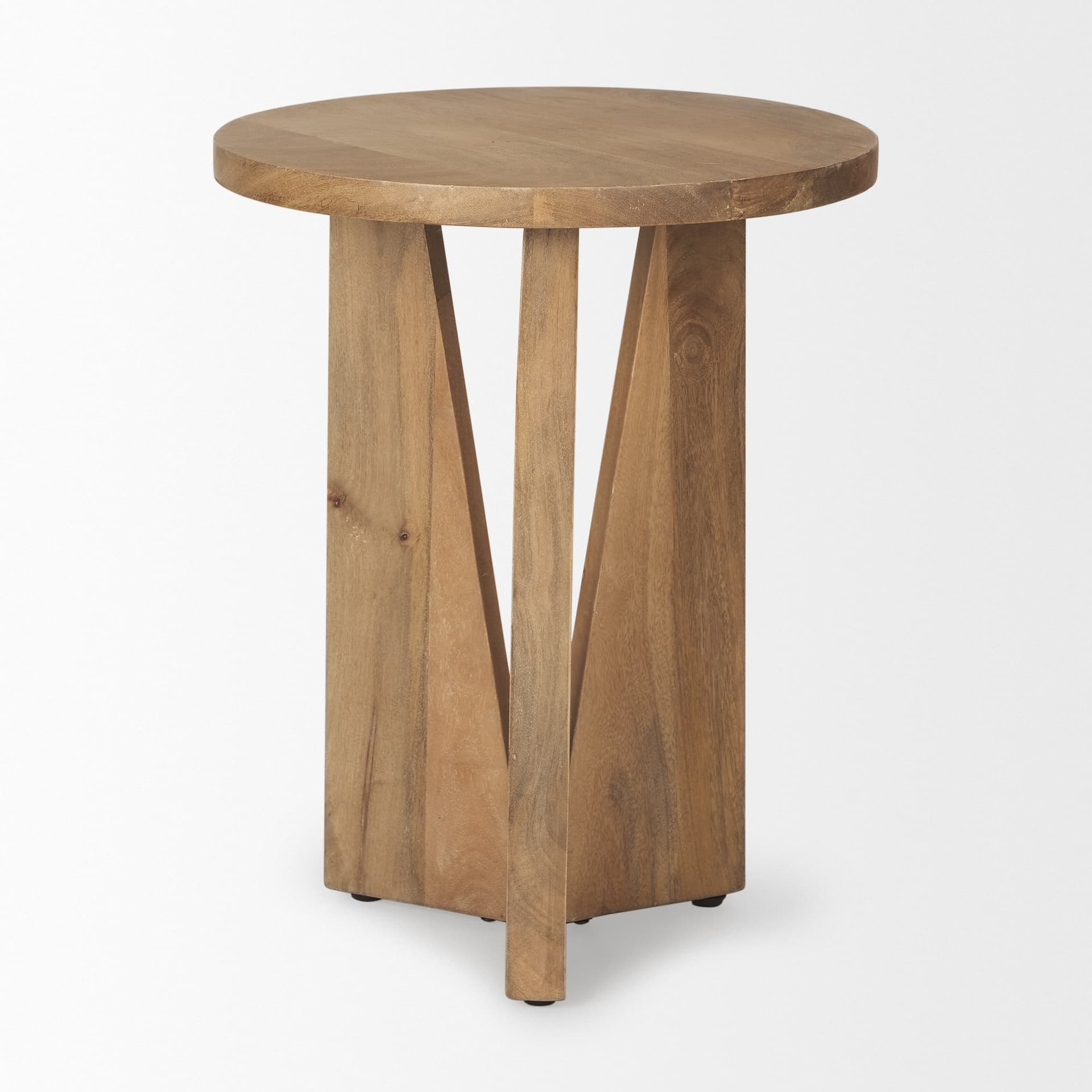 Mattius Light Wood Accent Table — product photograph