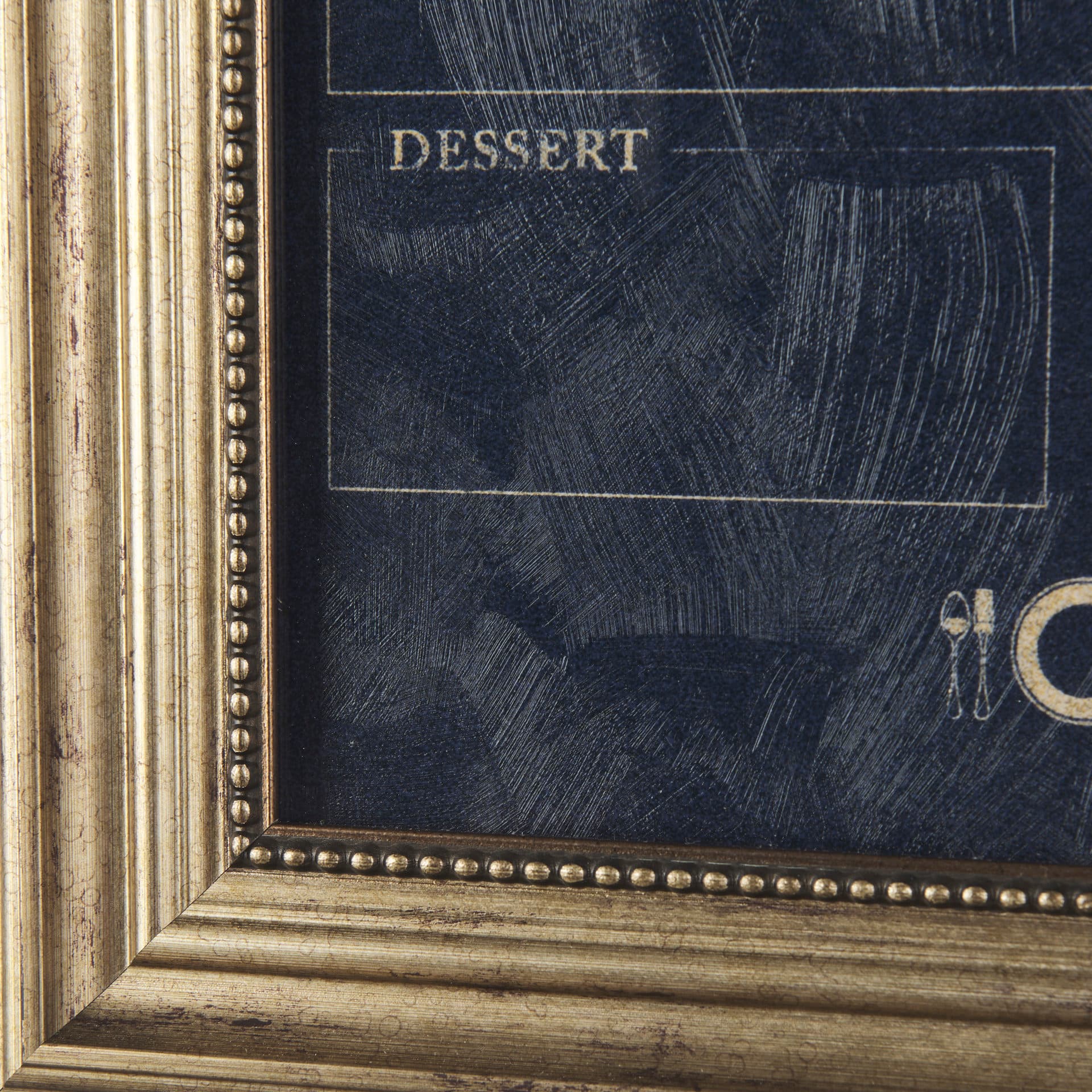MENU II by Mercana Studio a Hand Embellished Textured Framed Art Print Matted under Glass — product photograph
