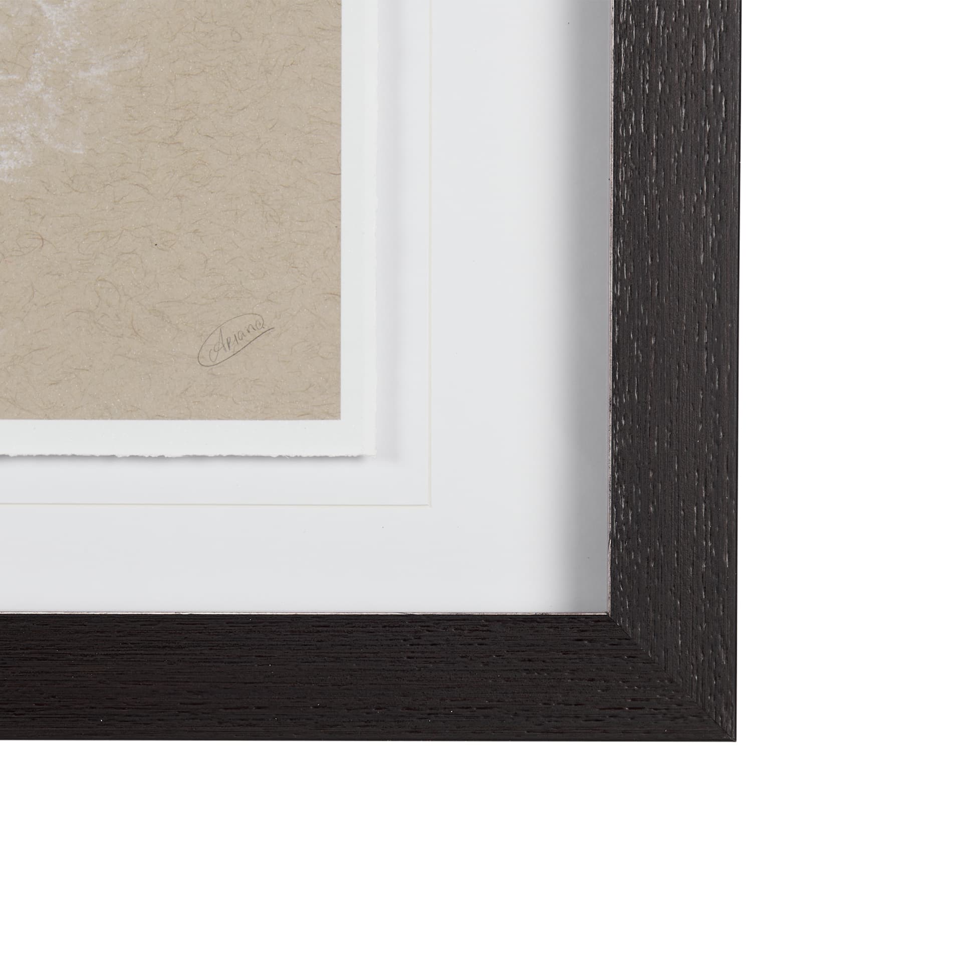 Sketch of animal I (Wild sheep) Mercana Studio Hand Embellished Framed Art Print Matted under Glass — product photograph