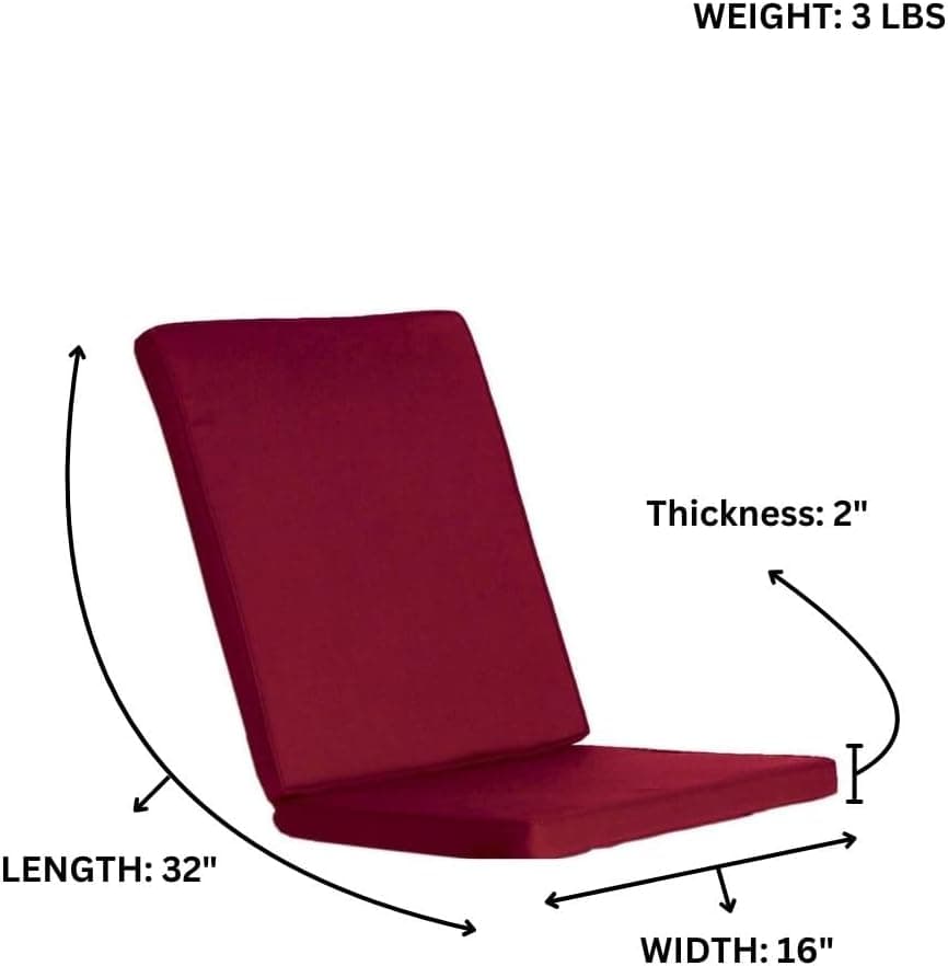 Hinged Chair Red Cushions TC19-2-R — product photograph