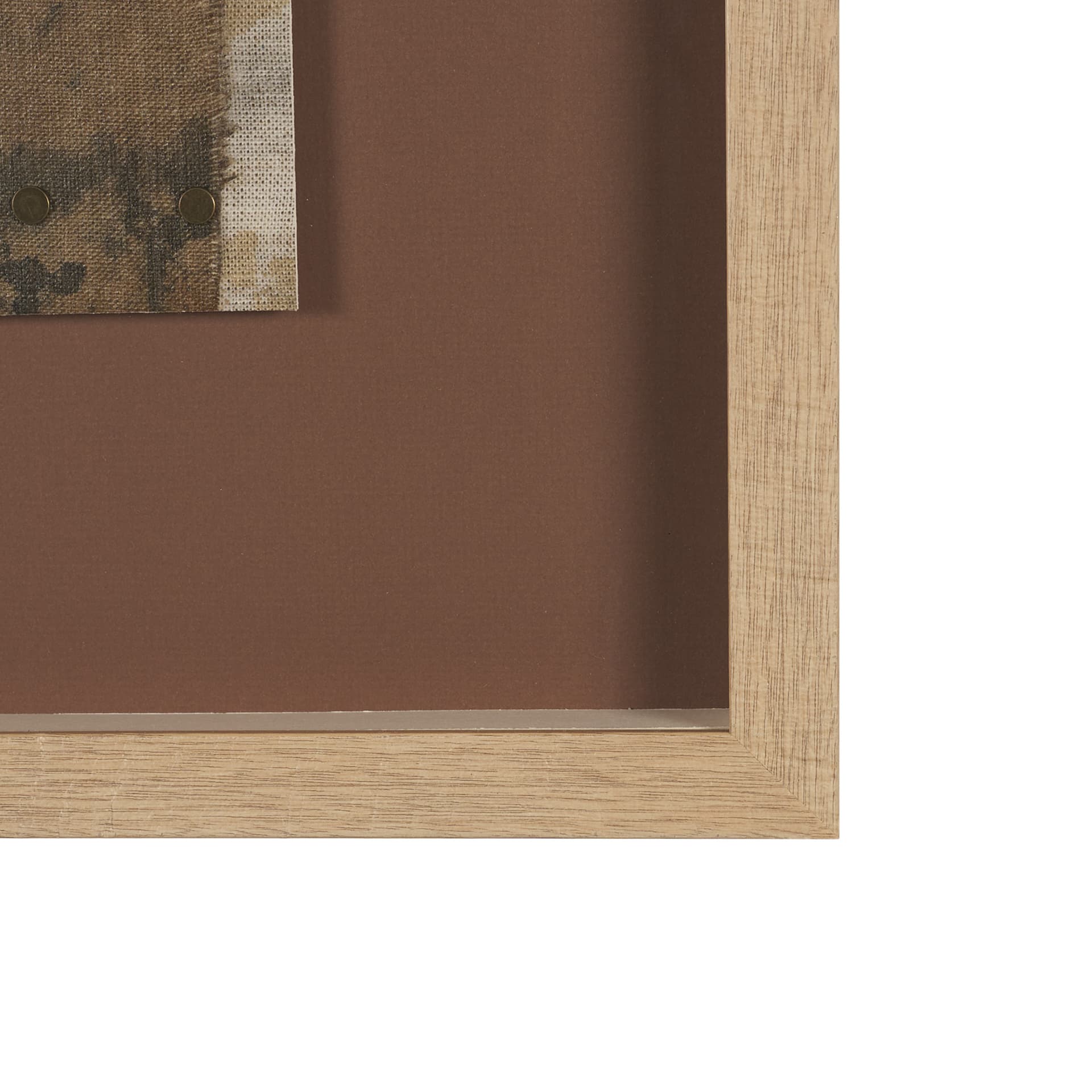 Textural Echo - Rust by Kristine Hegre Hand Embelished Textured Framed Artwork Matted under Glass — product photograph