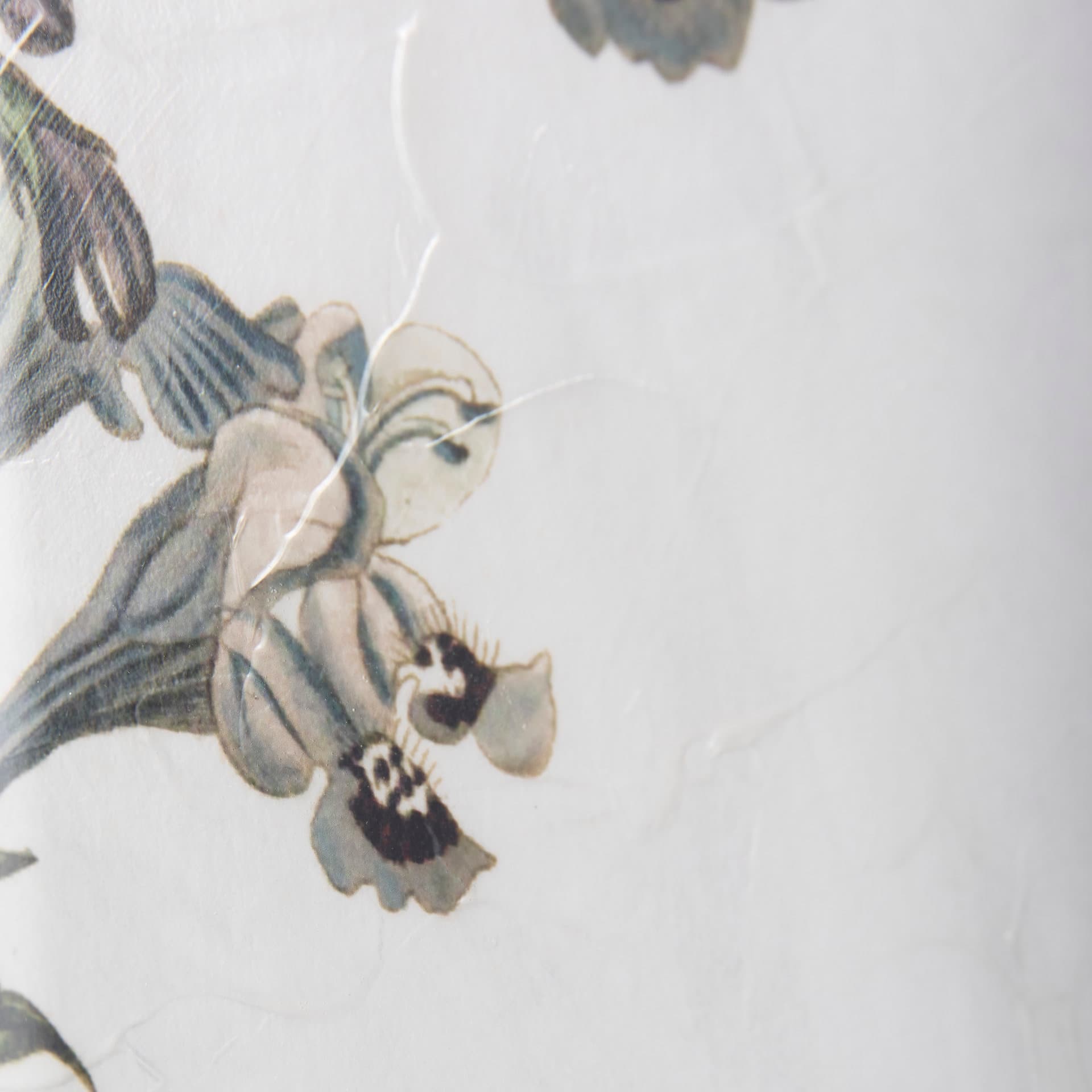 Soft Blue Botanoicals III by Mercana Studio Hand Embellished Framed Art Print Matted under Glass — product photograph