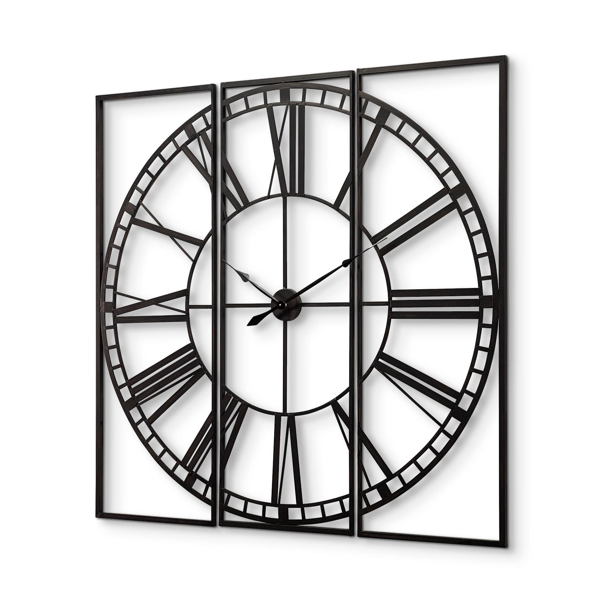 Norwood 60" Square Oversized+ Industrial Wall Clock — product photograph