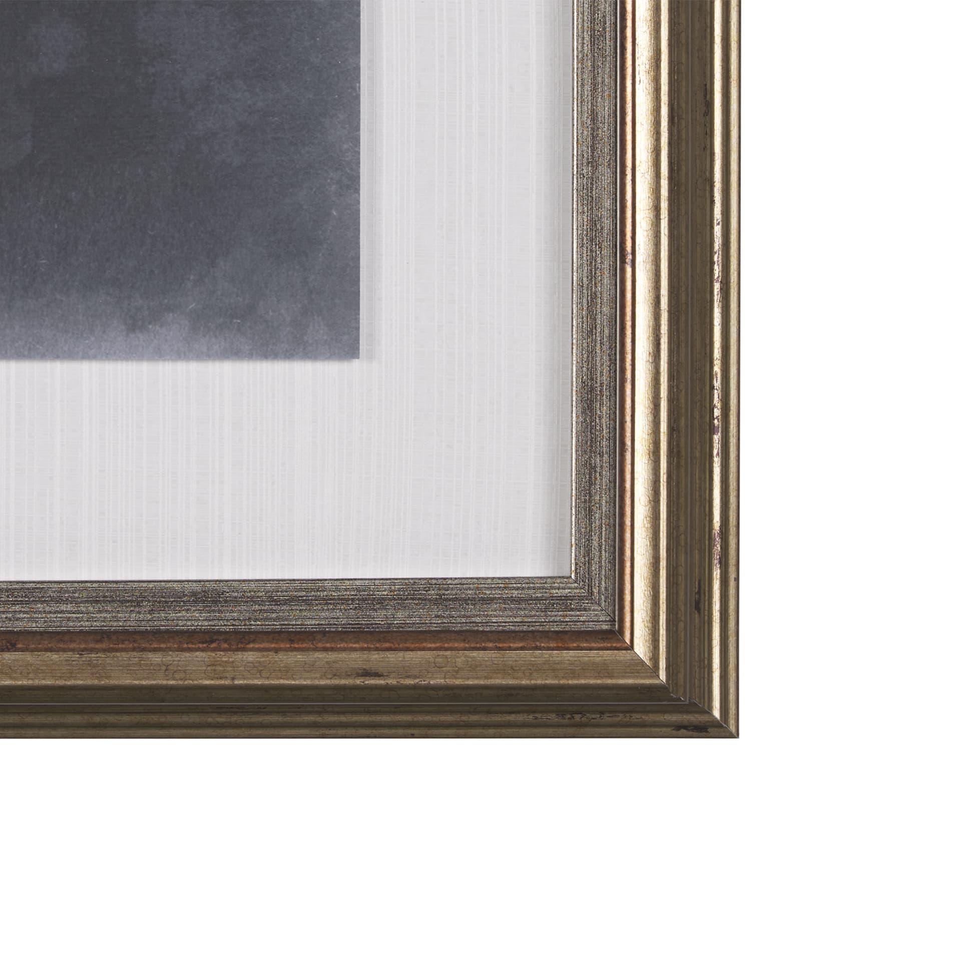 Foliage Dramatique II by Vision Studio Hand Embellished Textured Framed Art Print Matted under Glass — product photograph