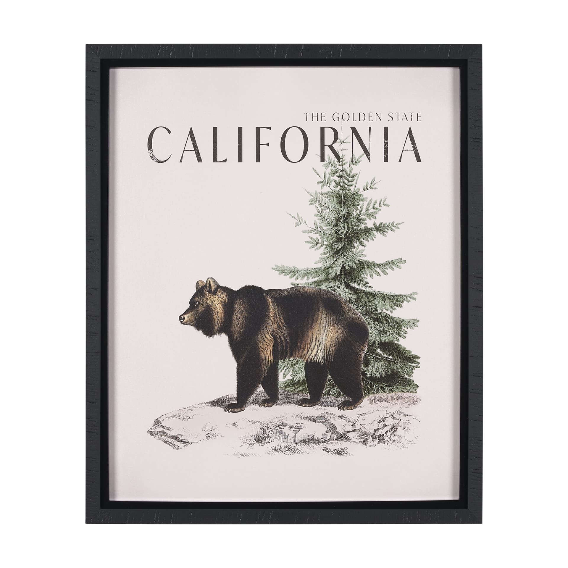 Travel Guide - California by Vintage Collection a Hand Embellished Textured Framed Art Print — product photograph