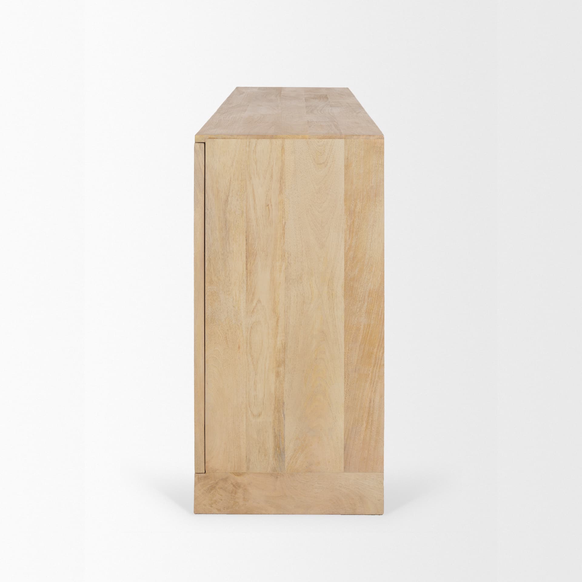 Suri Light Brown Wood w/ Glass Doors Sideboard — product photograph