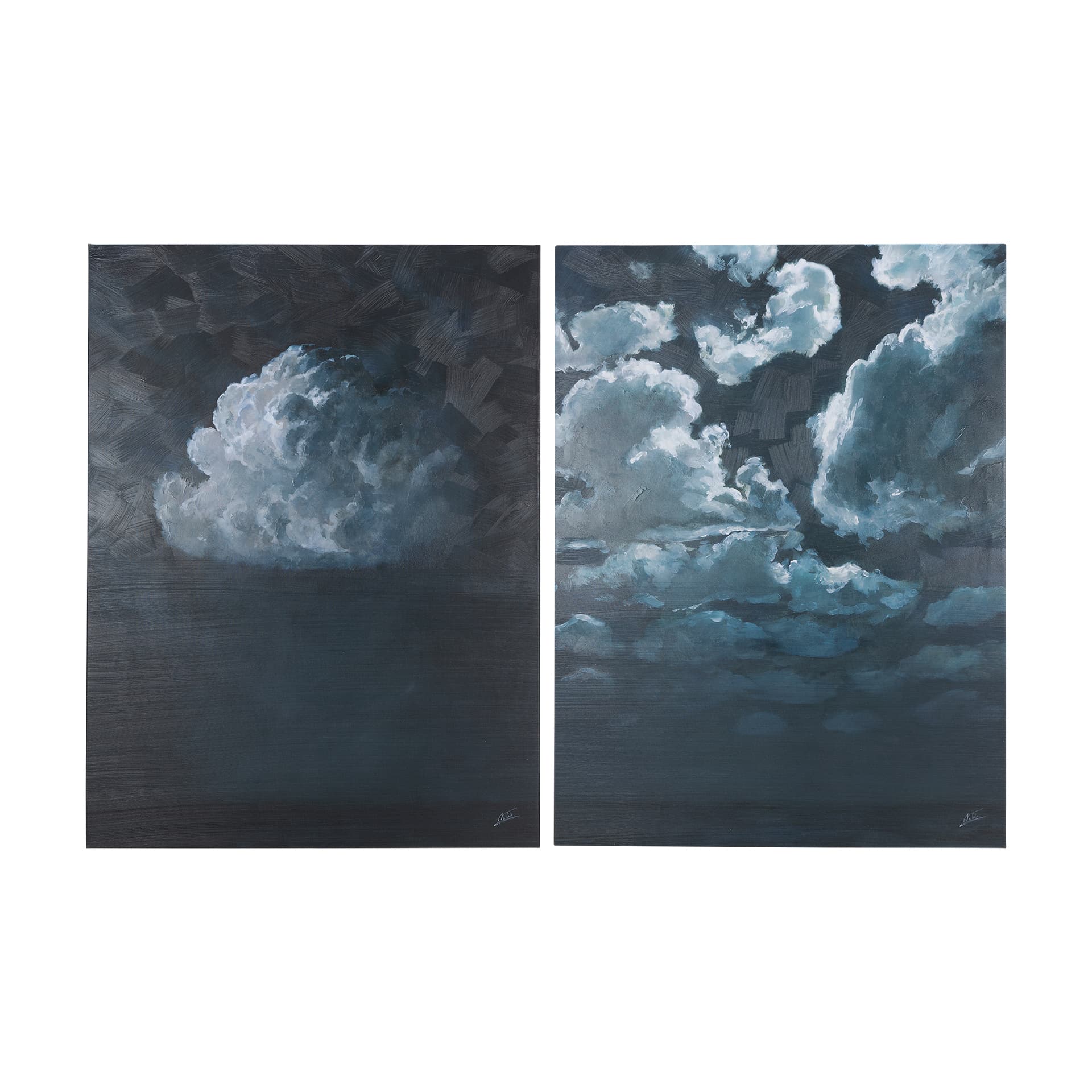 Night cloud II by Mercana Studio a Hand Embellished Textured Canvas — product photograph