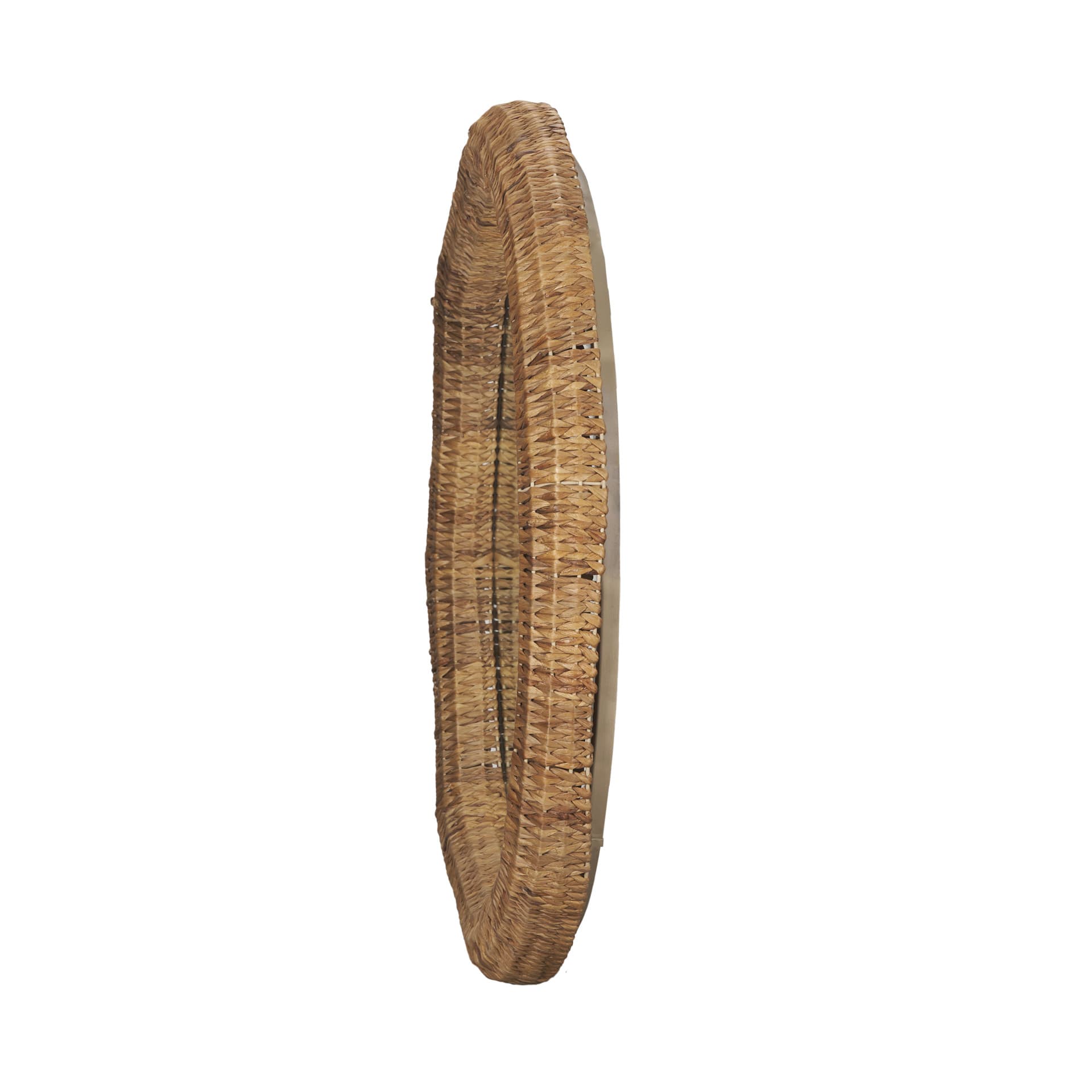 Warrick 42" Woven Water Hyacinth Mirror — product photograph
