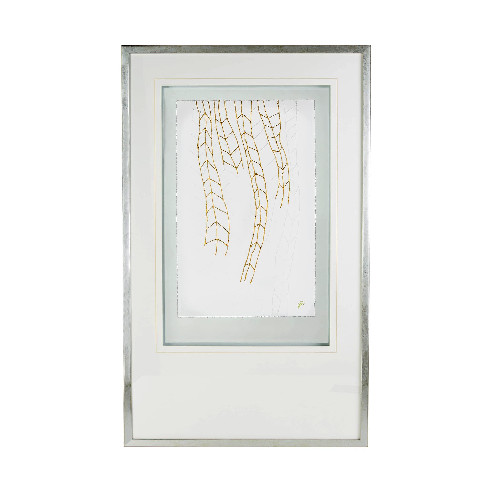 Vin I by Studio M a handmade Original Framed Artwork under Glass — product photograph