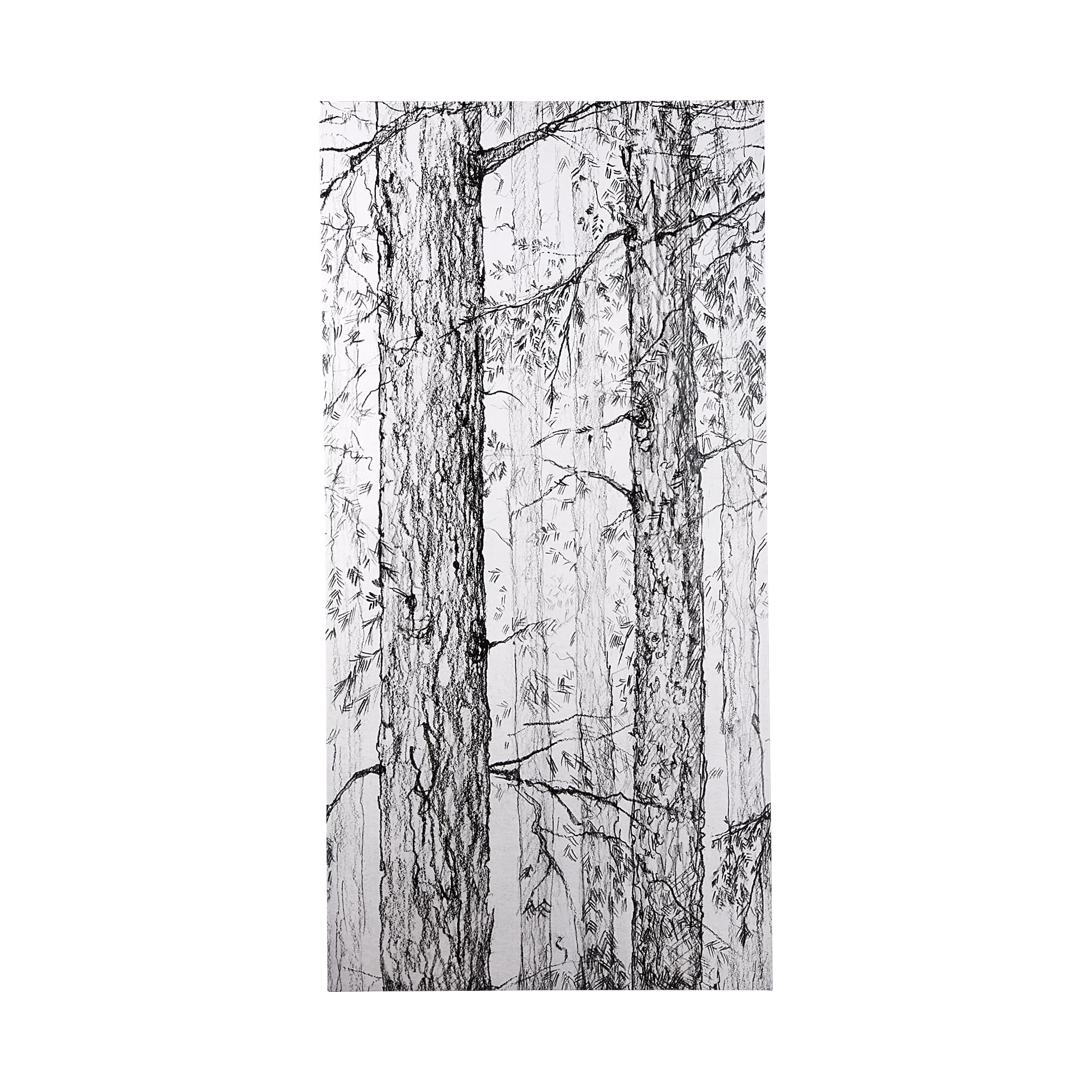 Forest BW I by Ariana a Hand Embellished Textured Canvas — product photograph