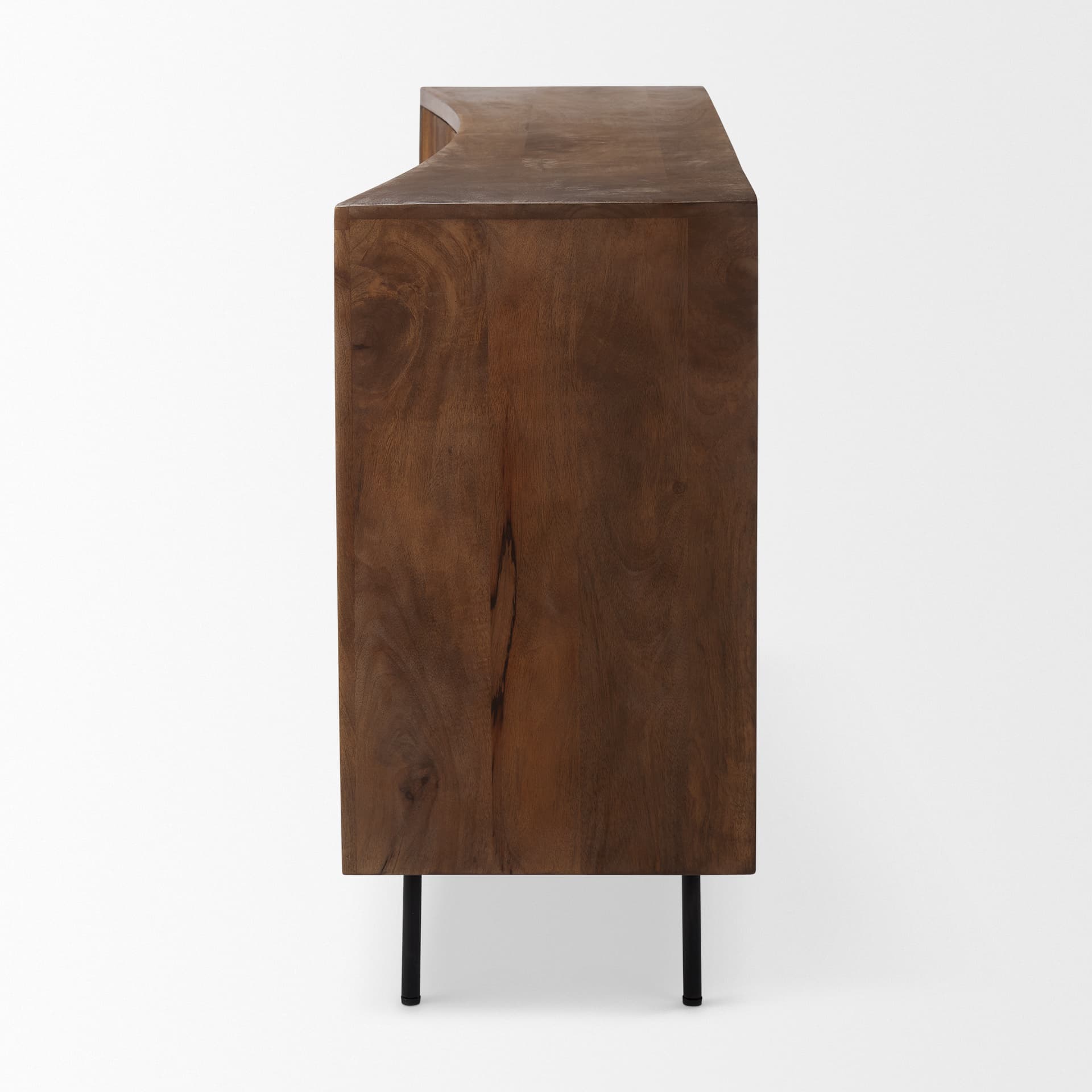 Lance 70.0L x 15.0W x 32.0H Medium Brown Solid Wood Sideboard — product photograph