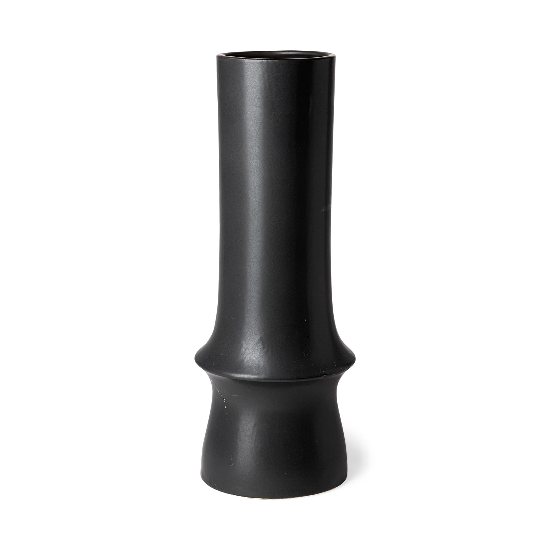 Laforge III Black Ceramic Vase — product photograph