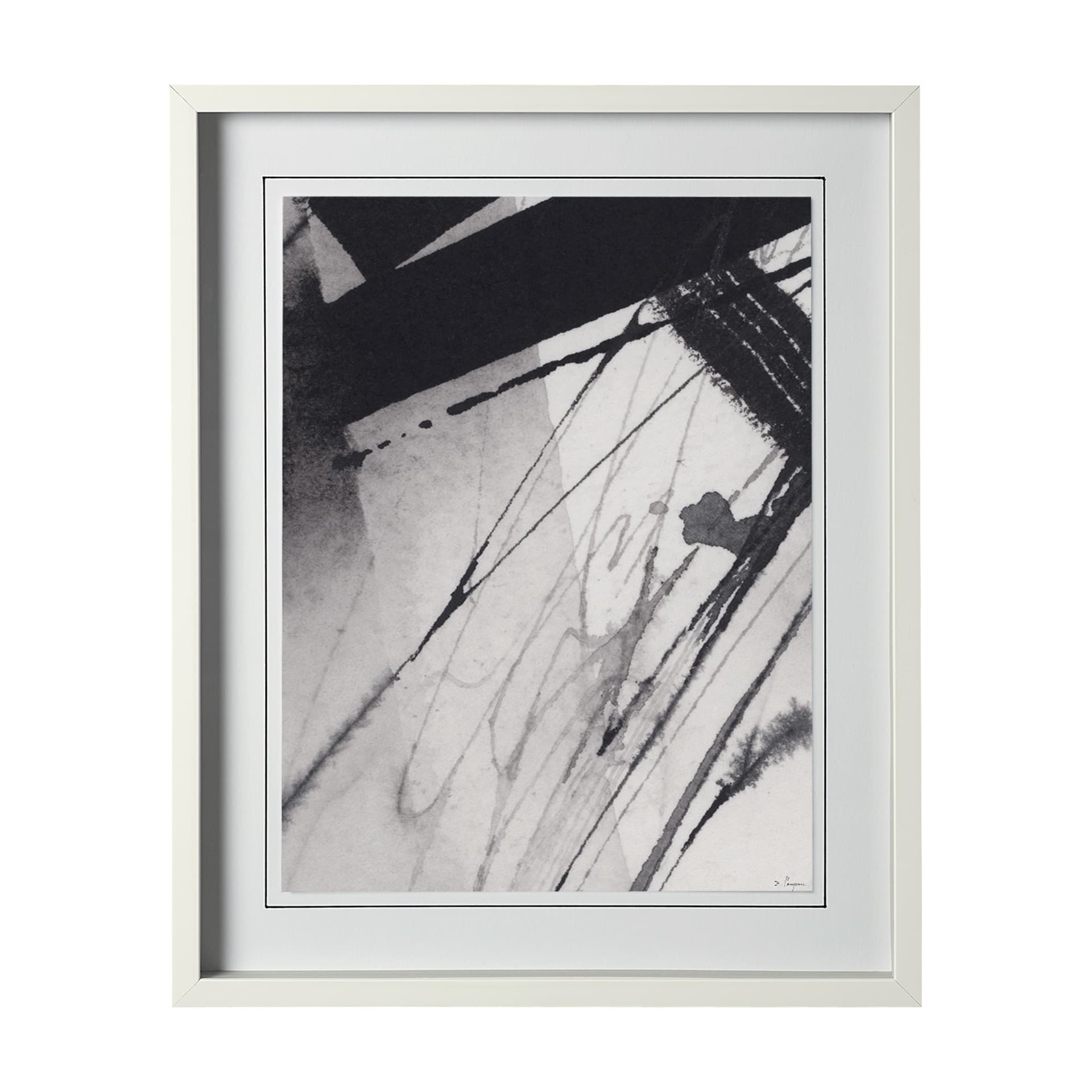 Directions VI by Mercana Studio a Hand Embellished Textured Framed Art Print Matted under Glass — product photograph