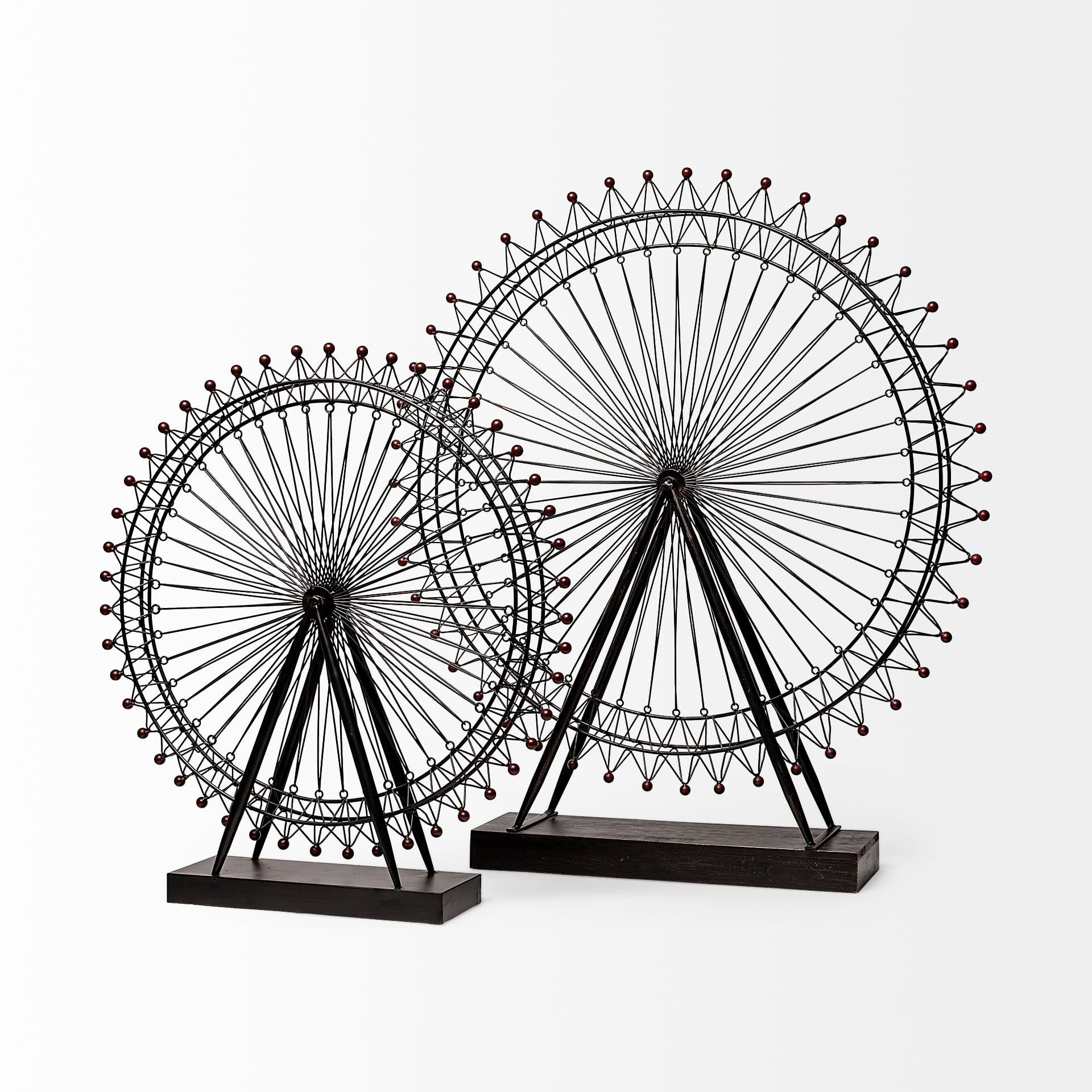 London Eye 3L x 25W Black Metal London Eye Replica — product photograph