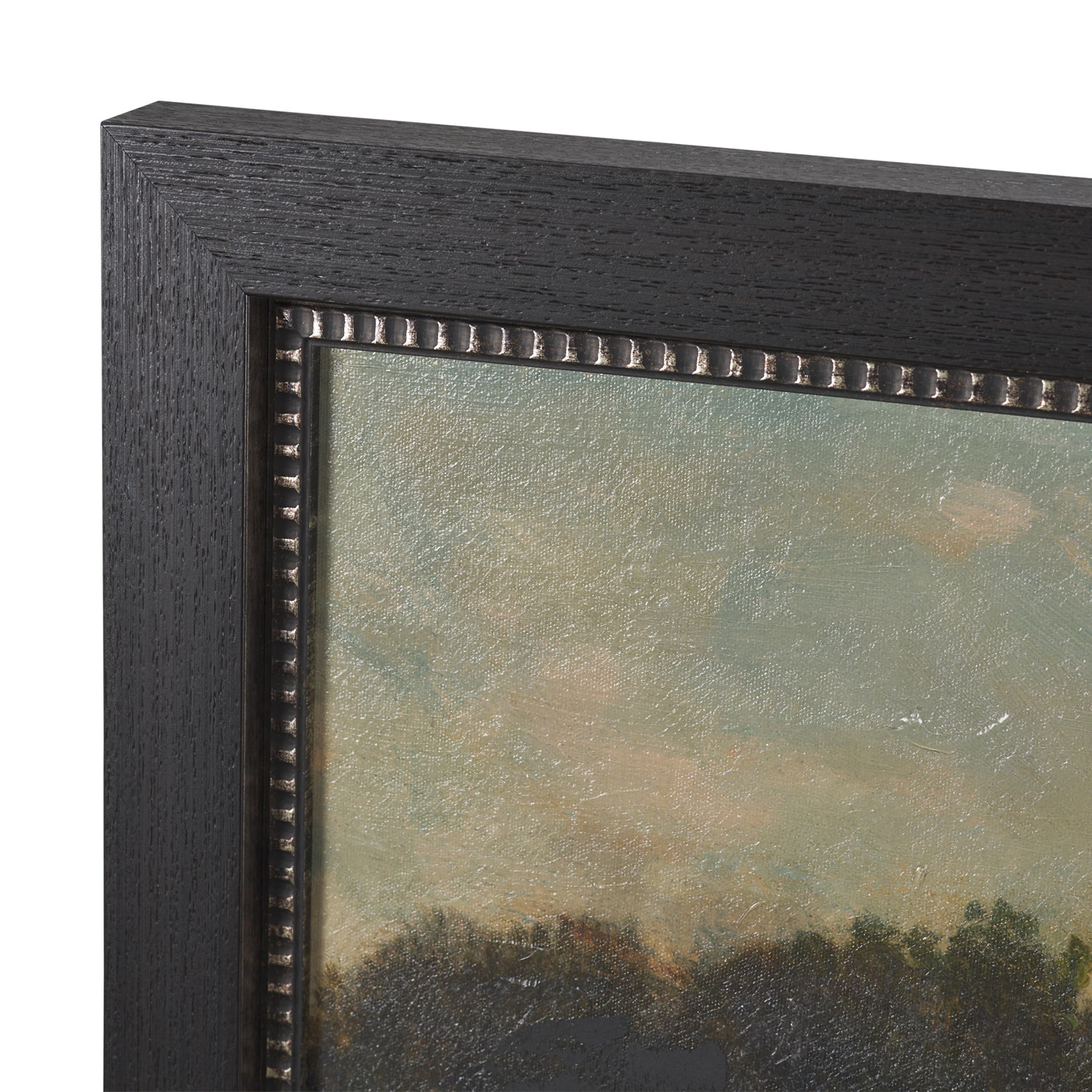 Landscape with Ducks by Charles-Francois Daubigny Textured Framed Artwork Matted — product photograph