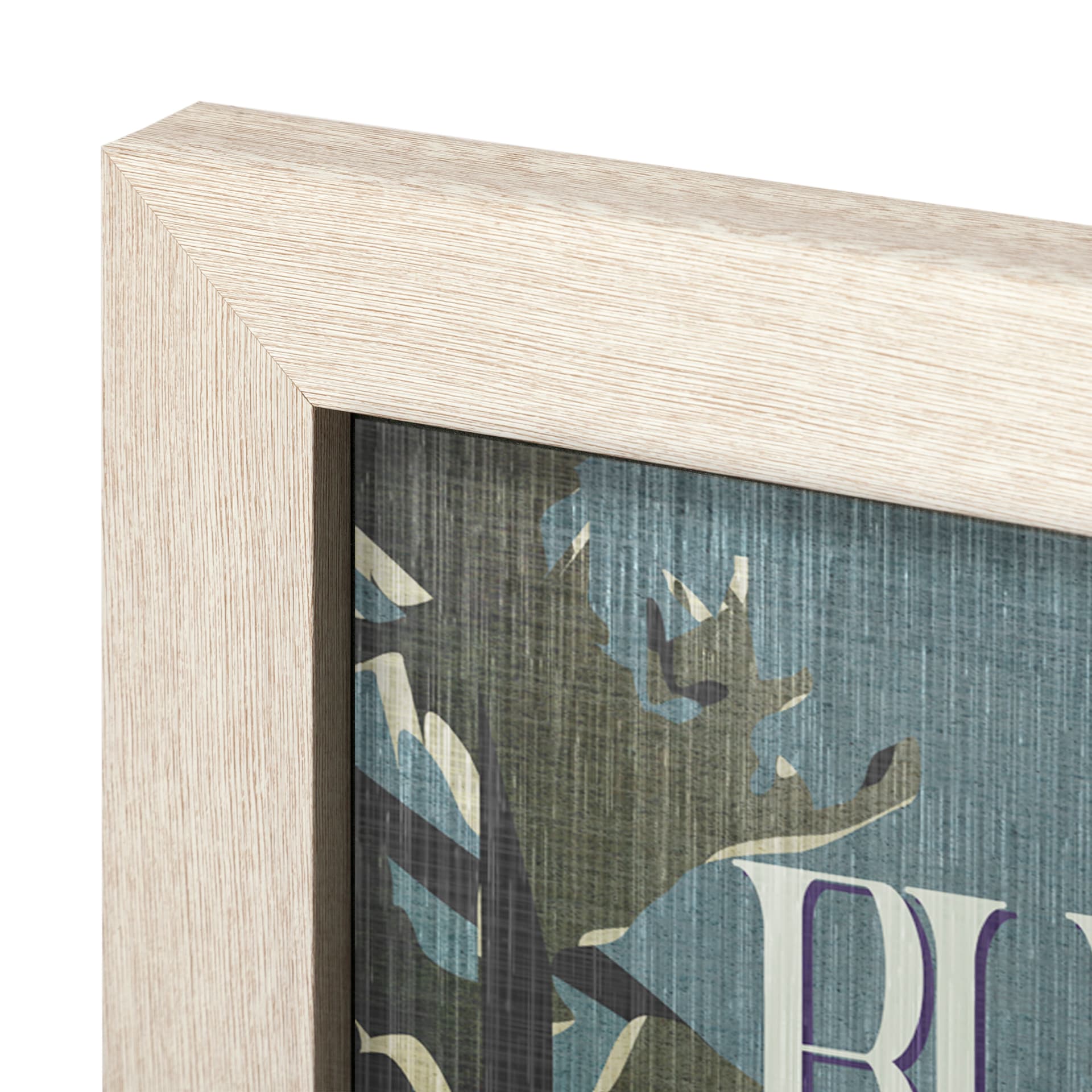 Blue Mountain by Mercana Studio a Hand Embellished Textured Framed Art Print — product photograph