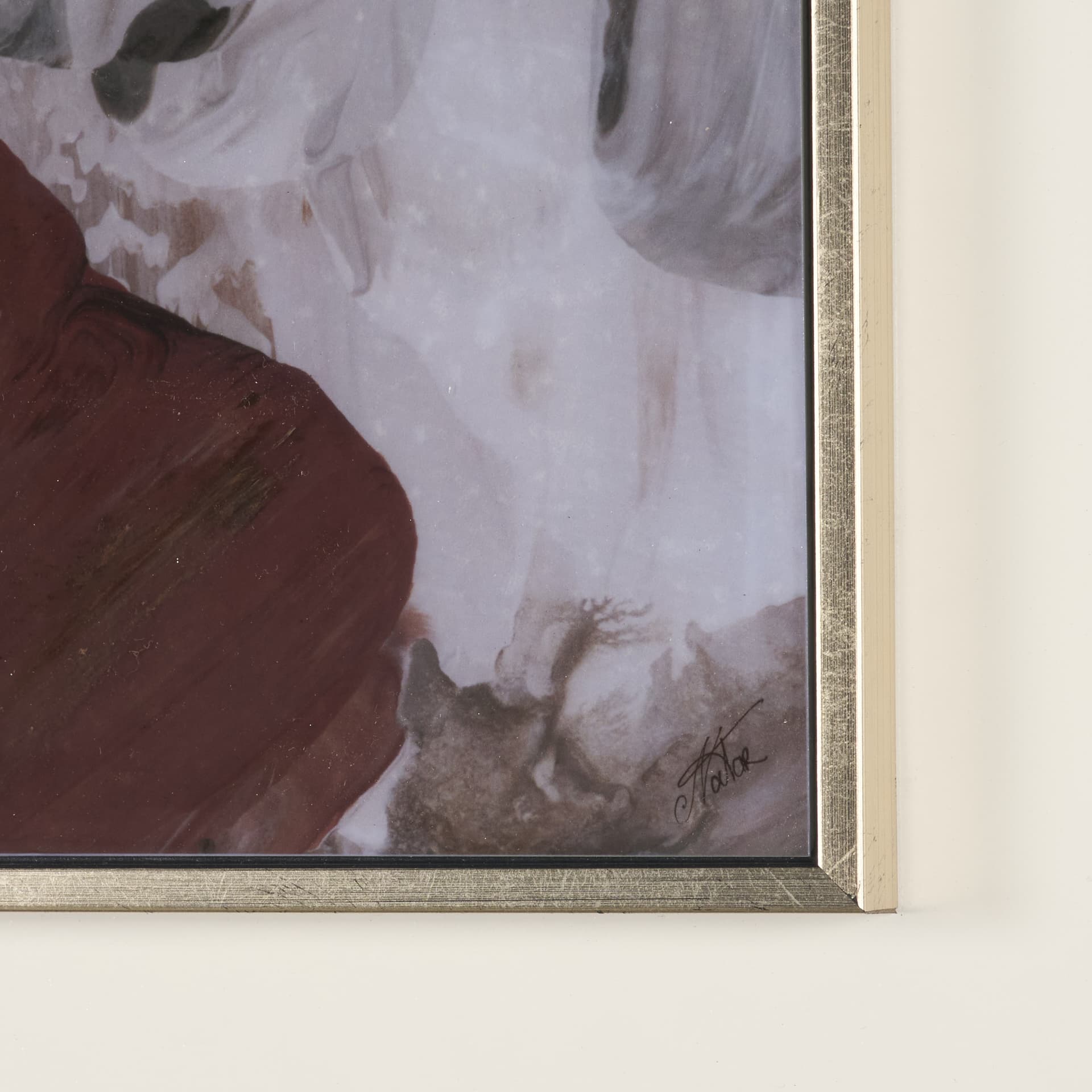 Harmonic V by Mercana Studio a Hand Embellished Textured Framed Art Print — product photograph