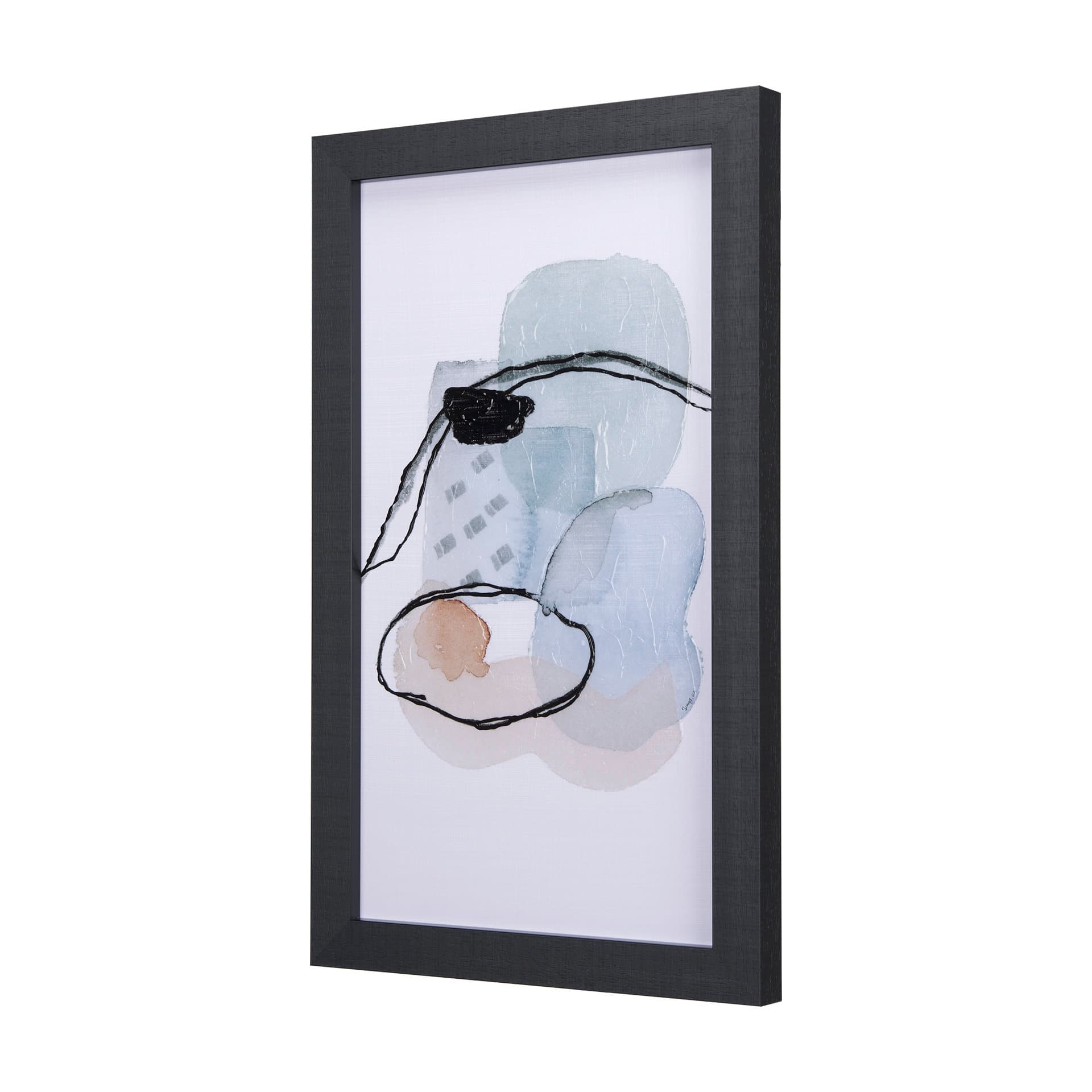 A Cloudy Afternoon II by Mercana Studio a Hand Embellished Textured Framed Art Print — product photograph