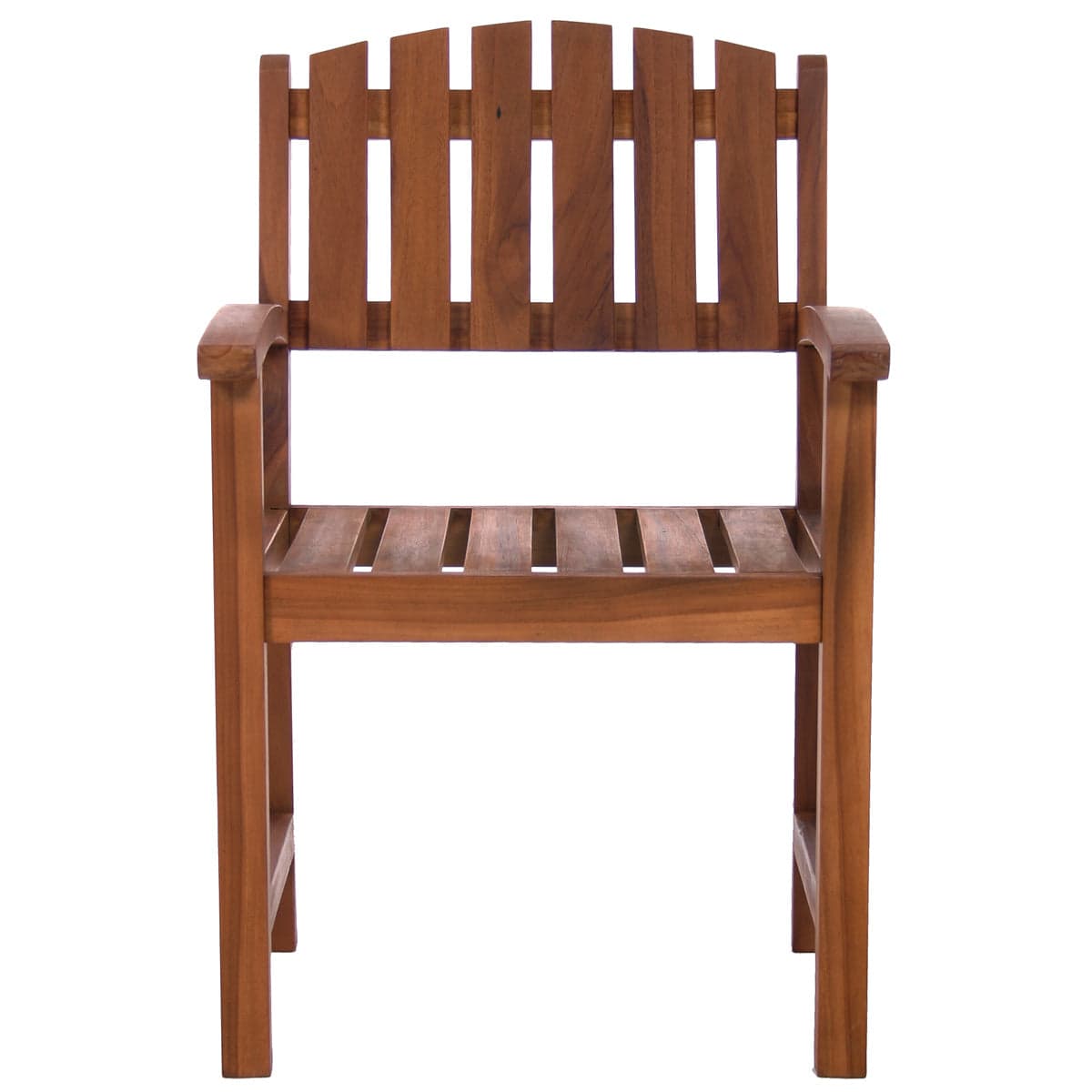 5-Piece Teak Oval Extension Table Dining Chair Set with Royal White Cushions TE70-20-RW — product photograph