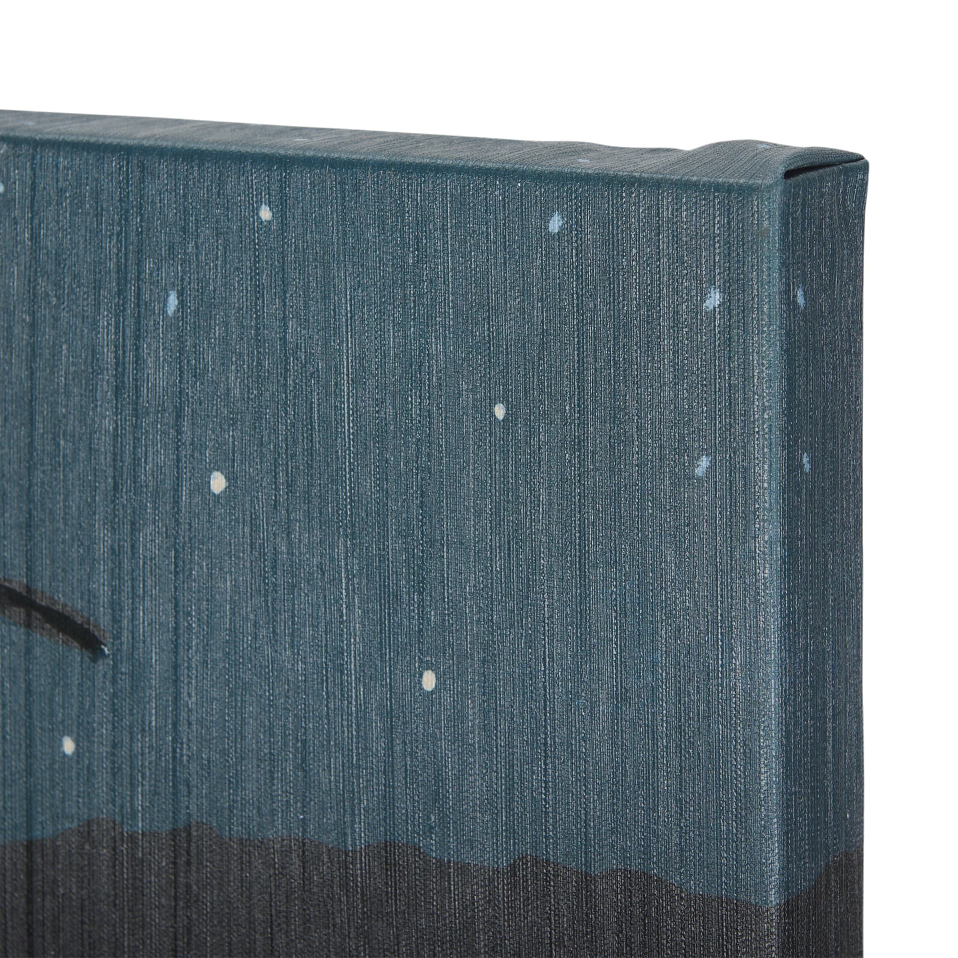 Sea bay at nitght I by Mercana Studio a Hand Embellished Textured Canvas — product photograph