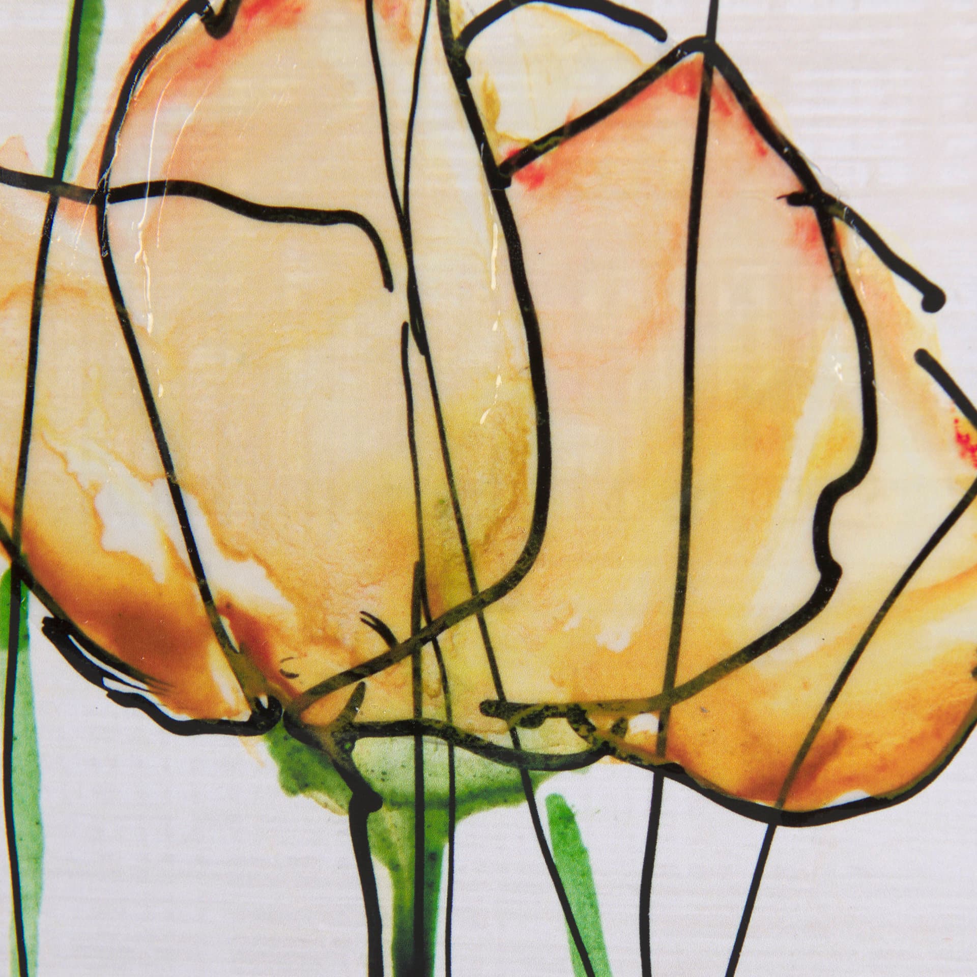 Meadow flowers III by Mercana Studio a Hand Embellished Textured Framed Art Print Matted under Glass — product photograph