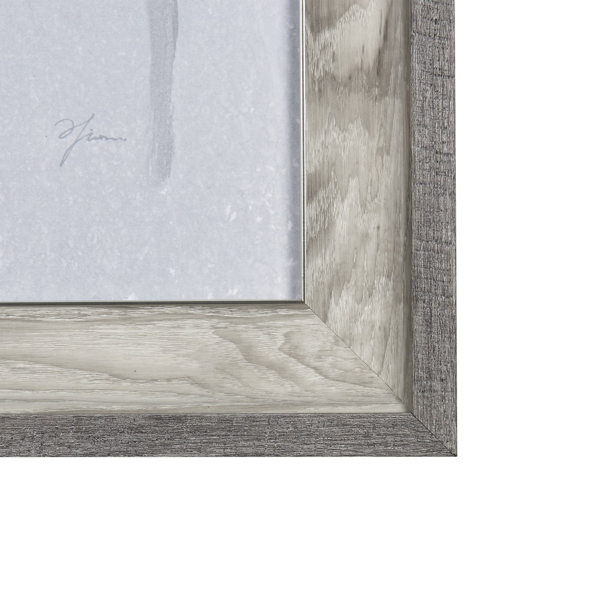 A Winter Day in Forest I by Mercana Studio Hand Embellished Framed Art Print Matted under Glass — product photograph