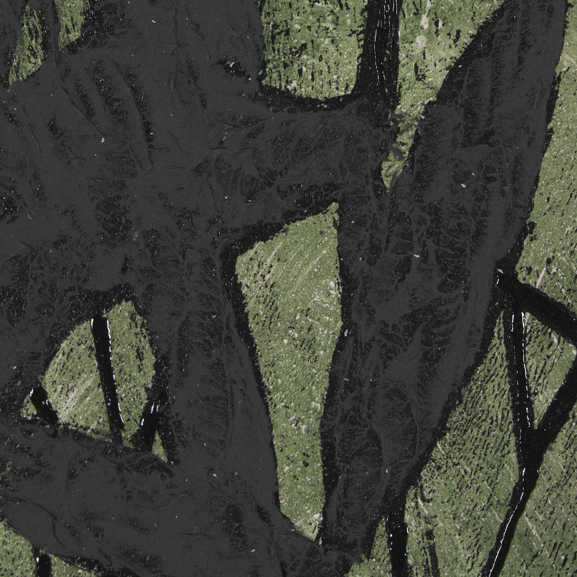 Etched Silouette V by Mercana Studio a Hand Embellished Textured Framed Art Print — product photograph