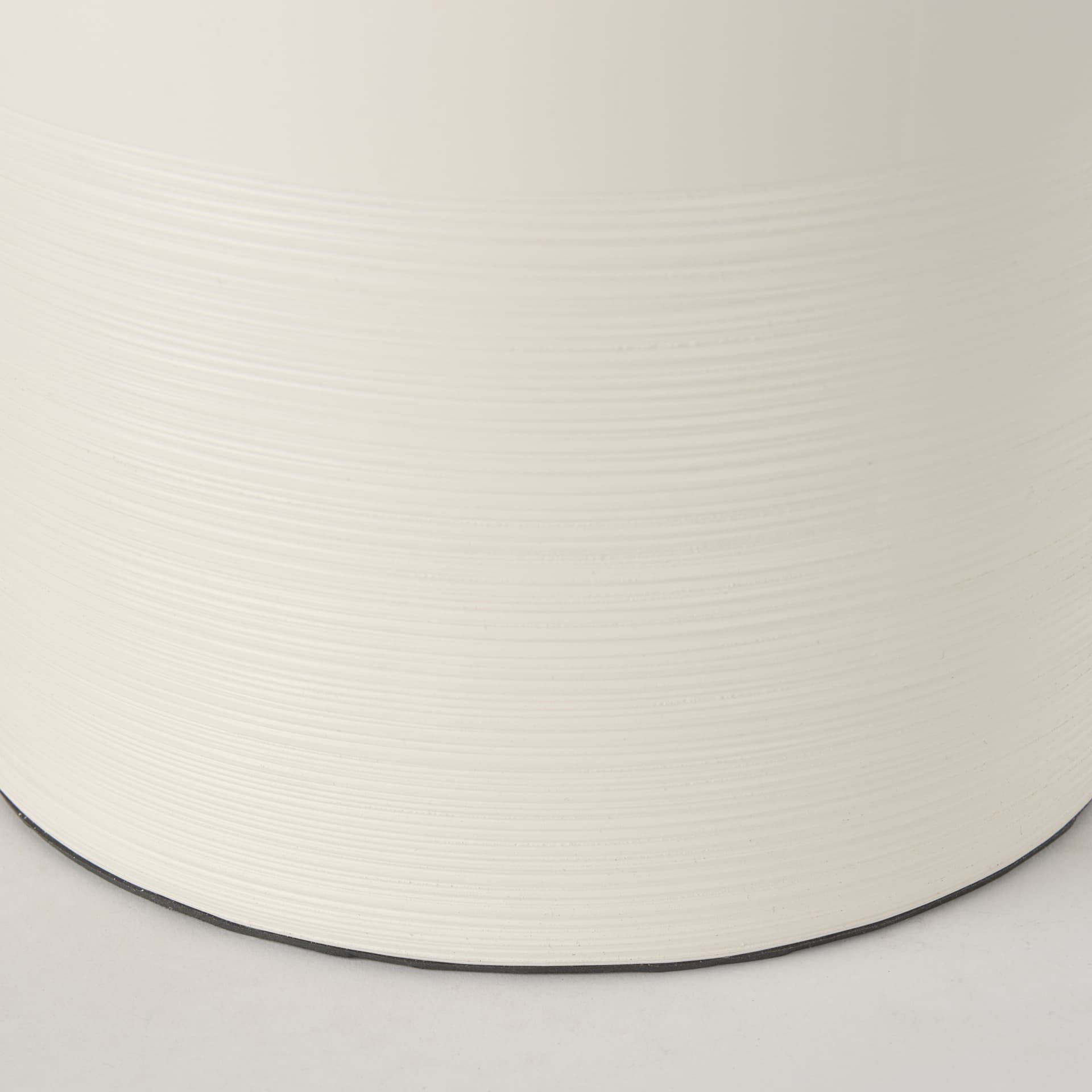 Cato 20.0L x 20.0W x 33.5H Cream Base W/White Shade Table Lamp — product photograph