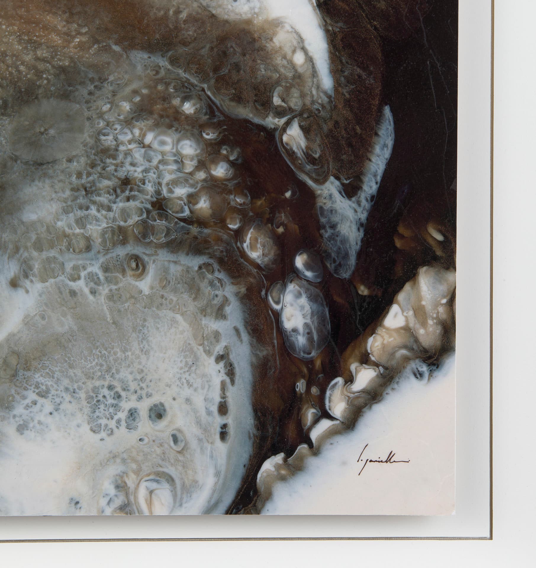 Threshold I by Mercana Studio a Hand Embellished Textured Framed Art Print — product photograph