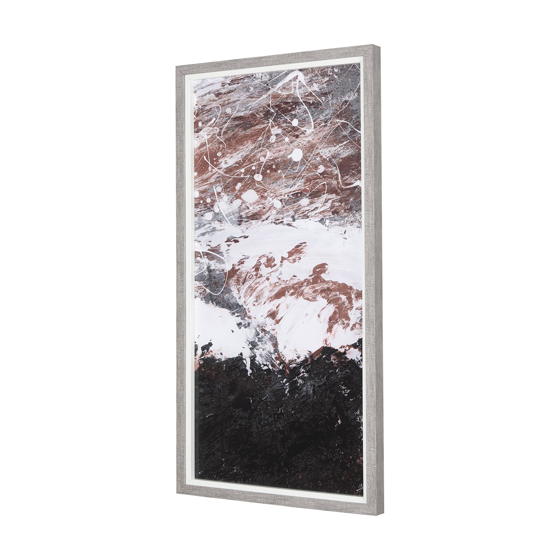 Sakura Rain III by Mercana Studio a Hand Embellished Textured Framed Art Print Matted under Glass — product photograph
