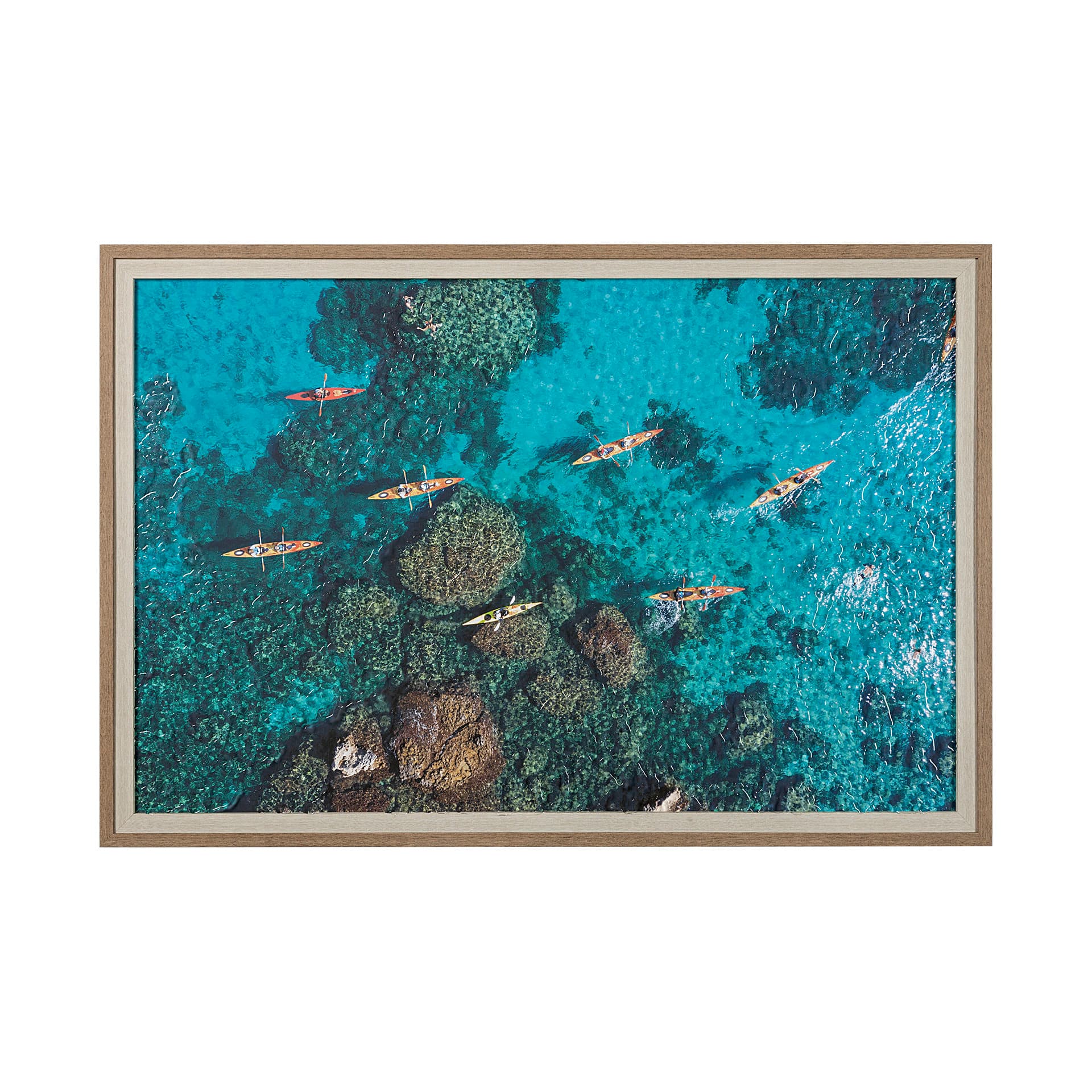 Anthony Quinn Bay by Michele Falzone a Hand Embellished Textured Framed Photo Art Print Matted under — product photograph