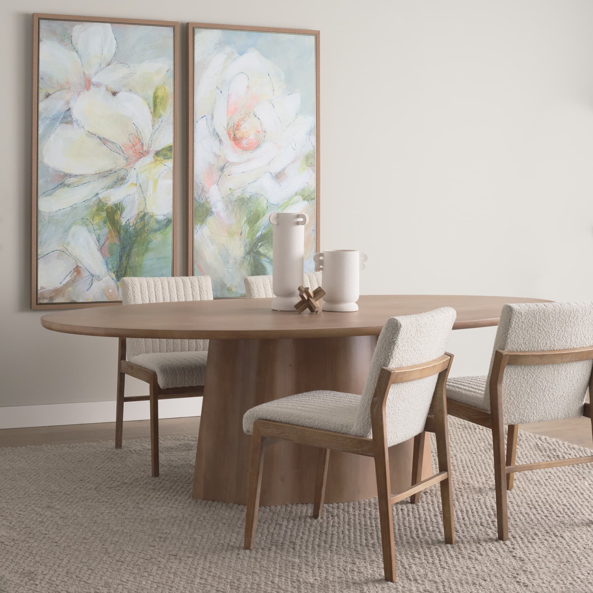 Aromatic Magnolia by Mercana Studio a Hand Embellished Textured Framed Canvas — product photograph