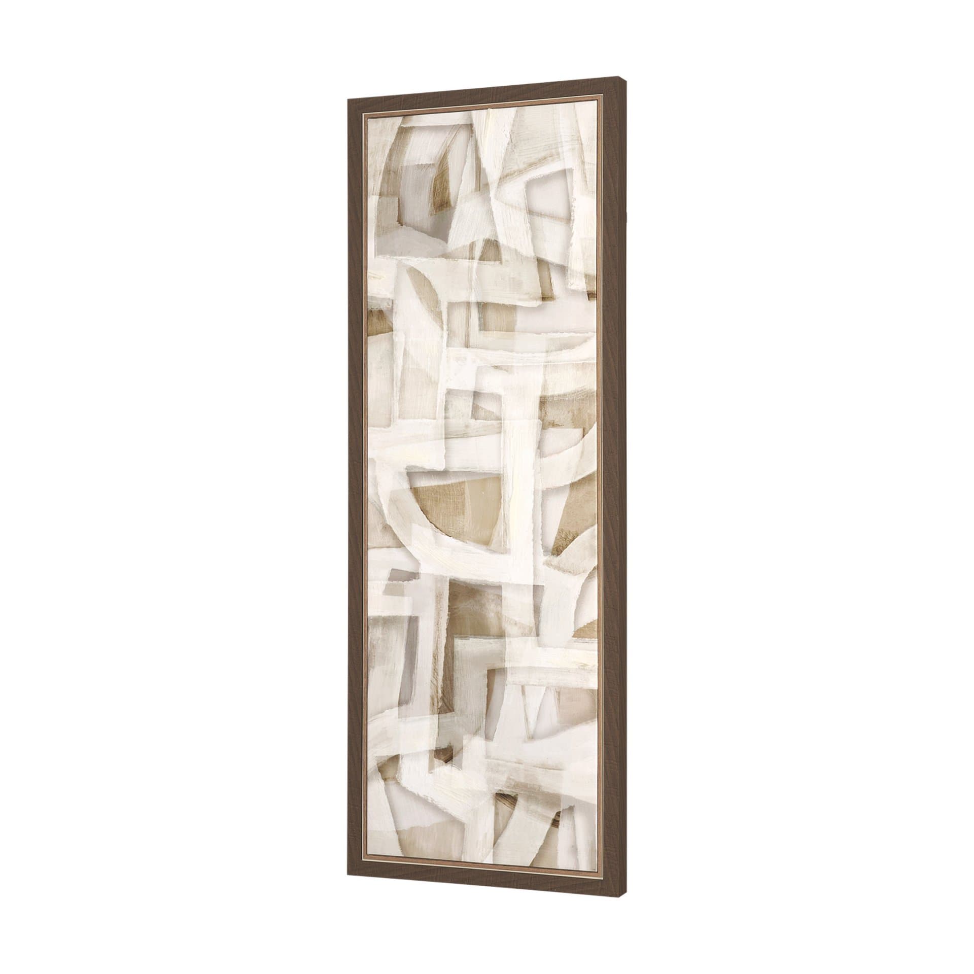 Neutral Forms II by Hannah Dawson Hand-Embellished Textured Framed Canvas Artwork — product photograph