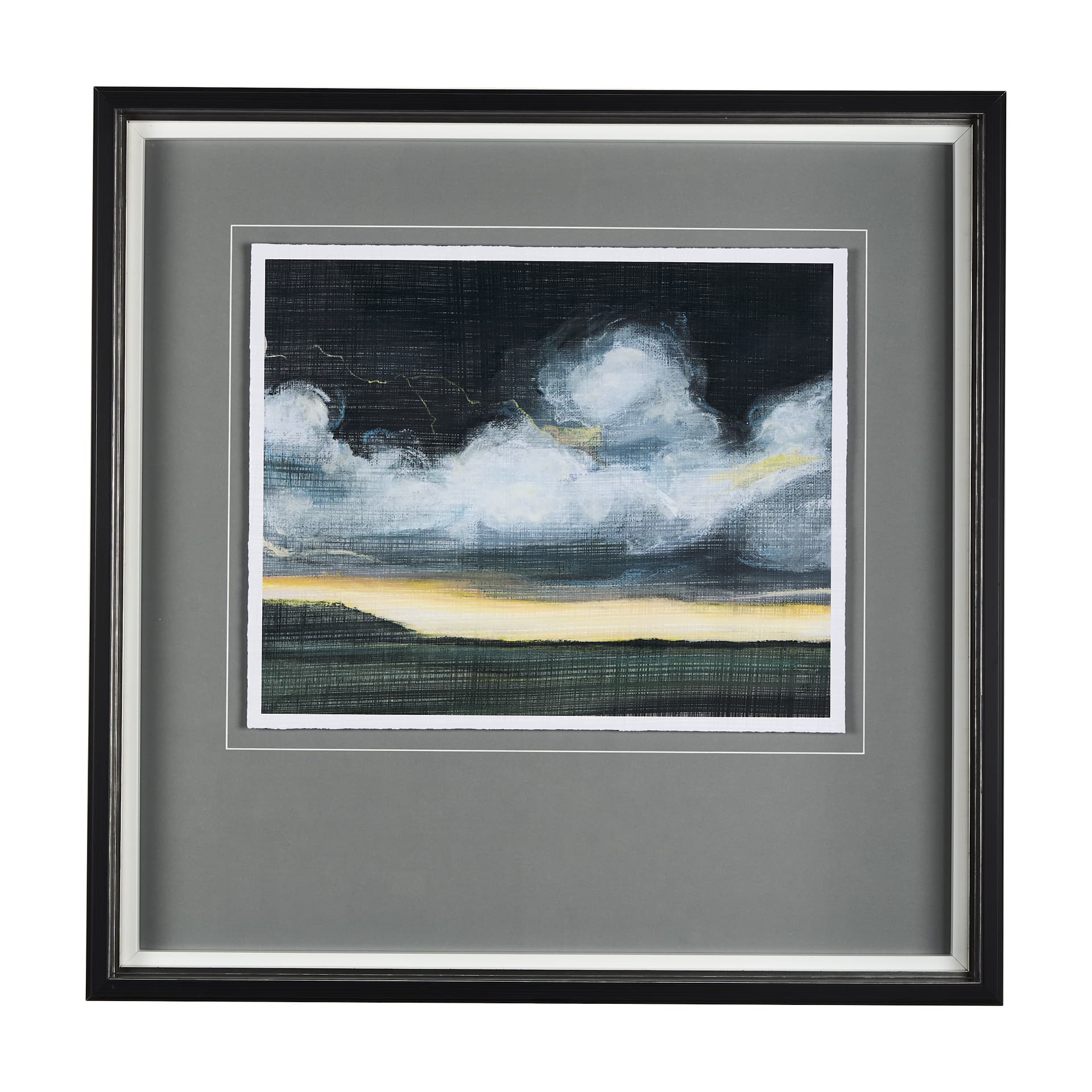 Stormy Skys I by Mercana Studio a Hand Embellished Textured Framed Art Print Matted under Glass — product photograph