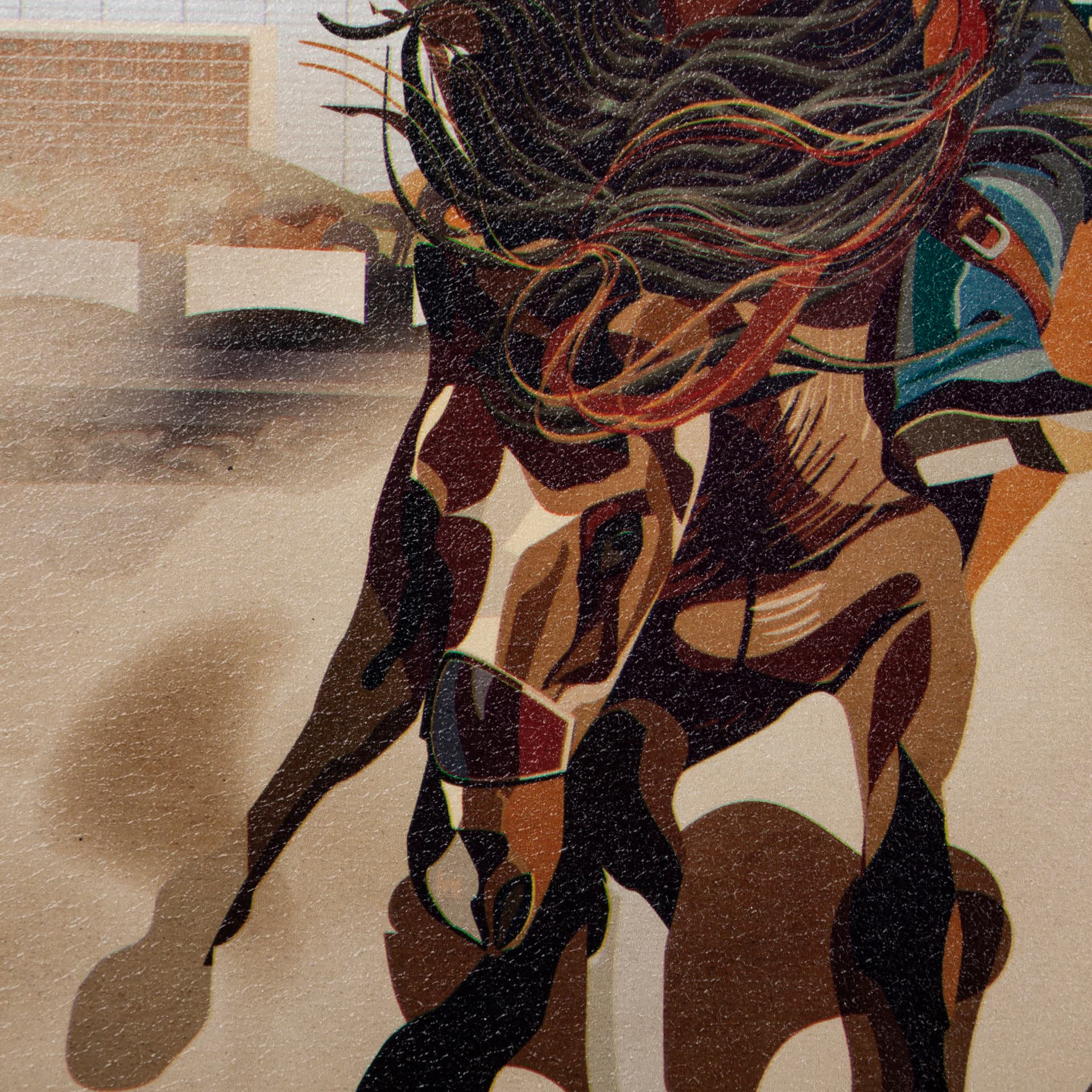 Calgary Go Canada (SM) by Mercana Studio a Hand Embellished Decograph Framed Art Print — product photograph