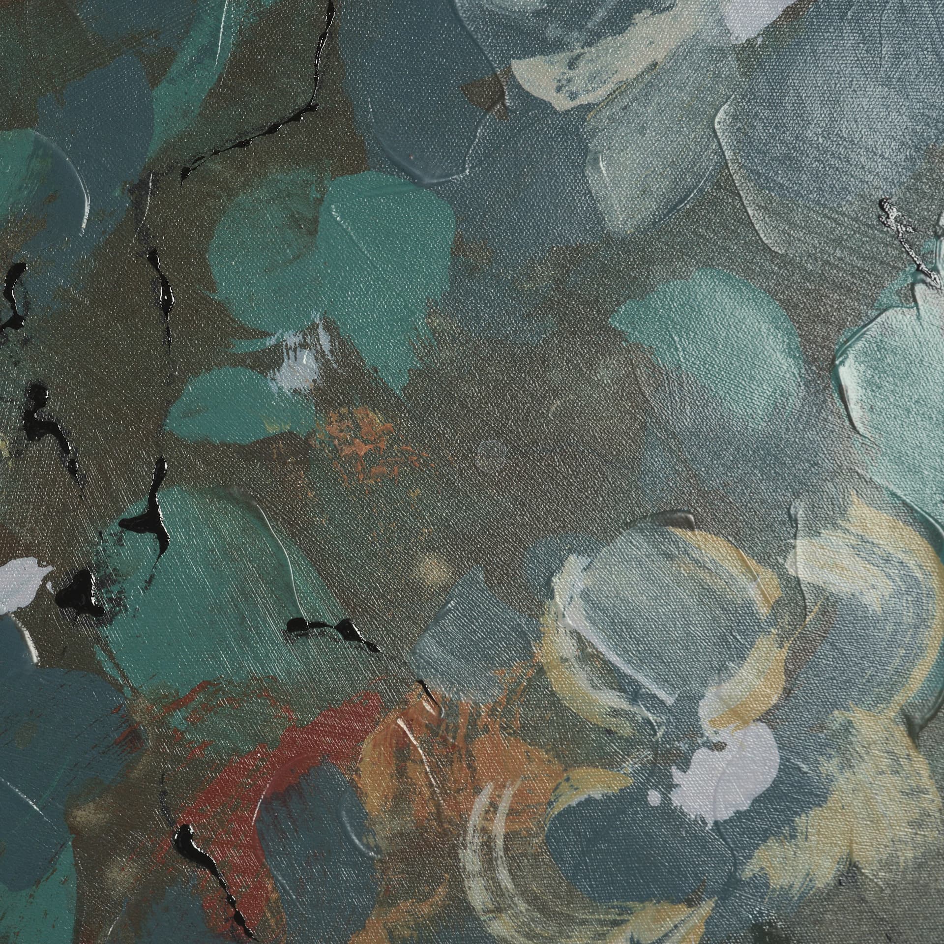 Graphite Sensation I by Mercana Studio a Hand Embellished Textured Framed Canvas — product photograph