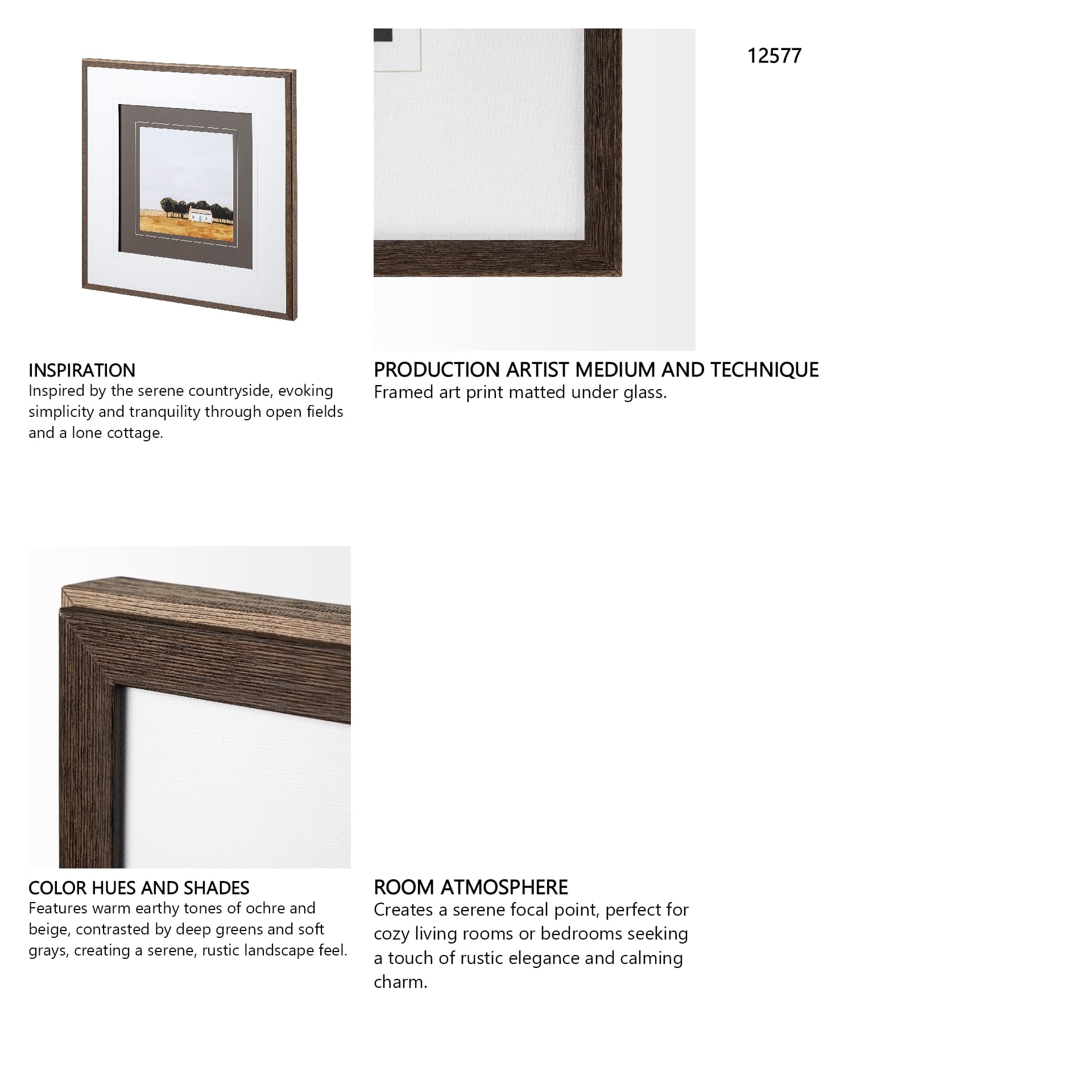 Late July I by Victoria Borges a Framed Art Print Matted under Glass — in a styled room