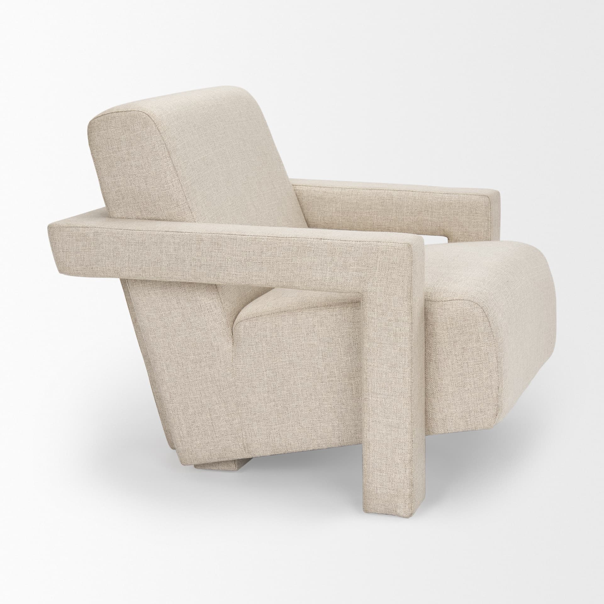 Sovereign Oatmeal Fully Upholstered Accent Chair — product photograph
