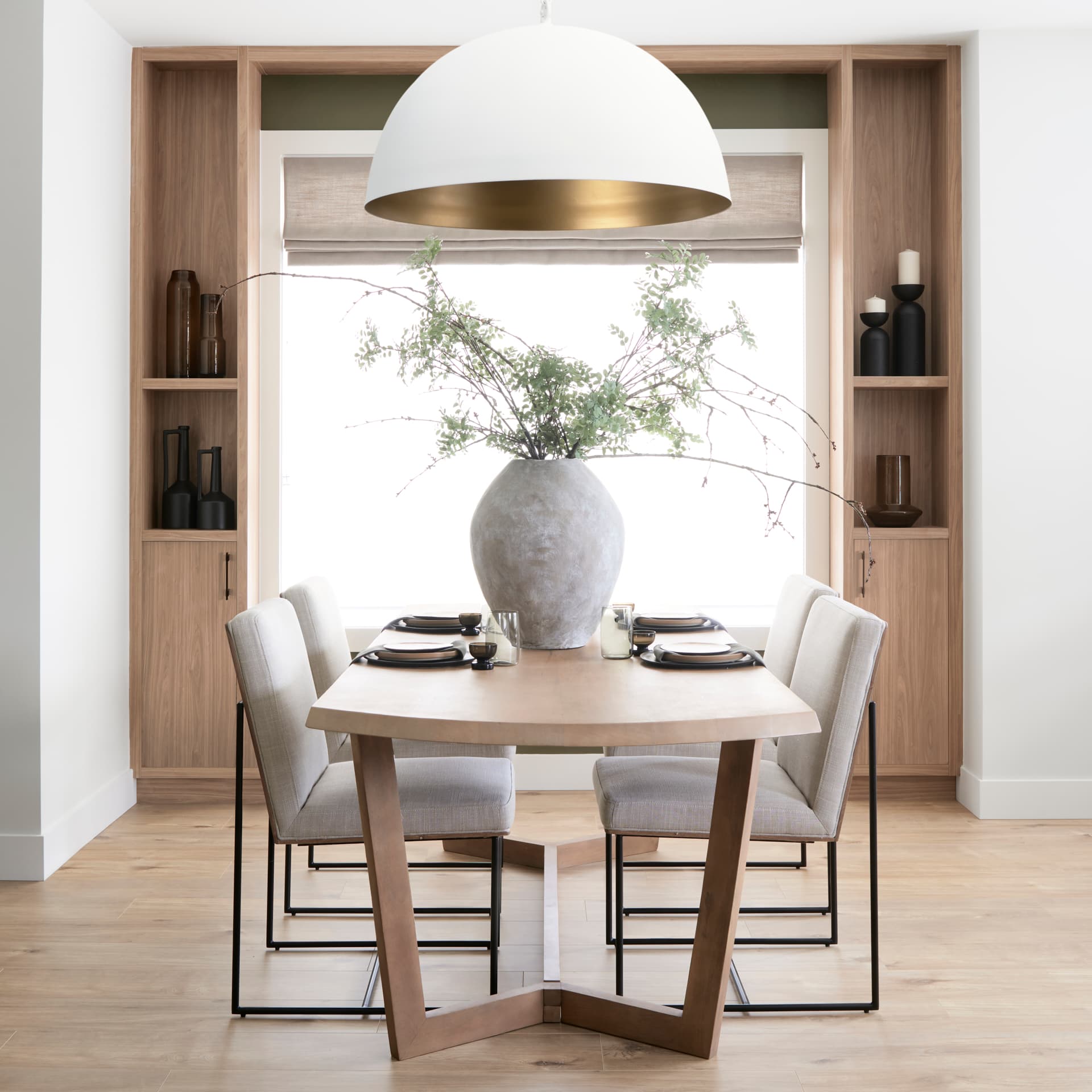Denver 92"L x 39"W Rectangular Dining Table | Modern | Brown Wood | Seats 6 — product photograph