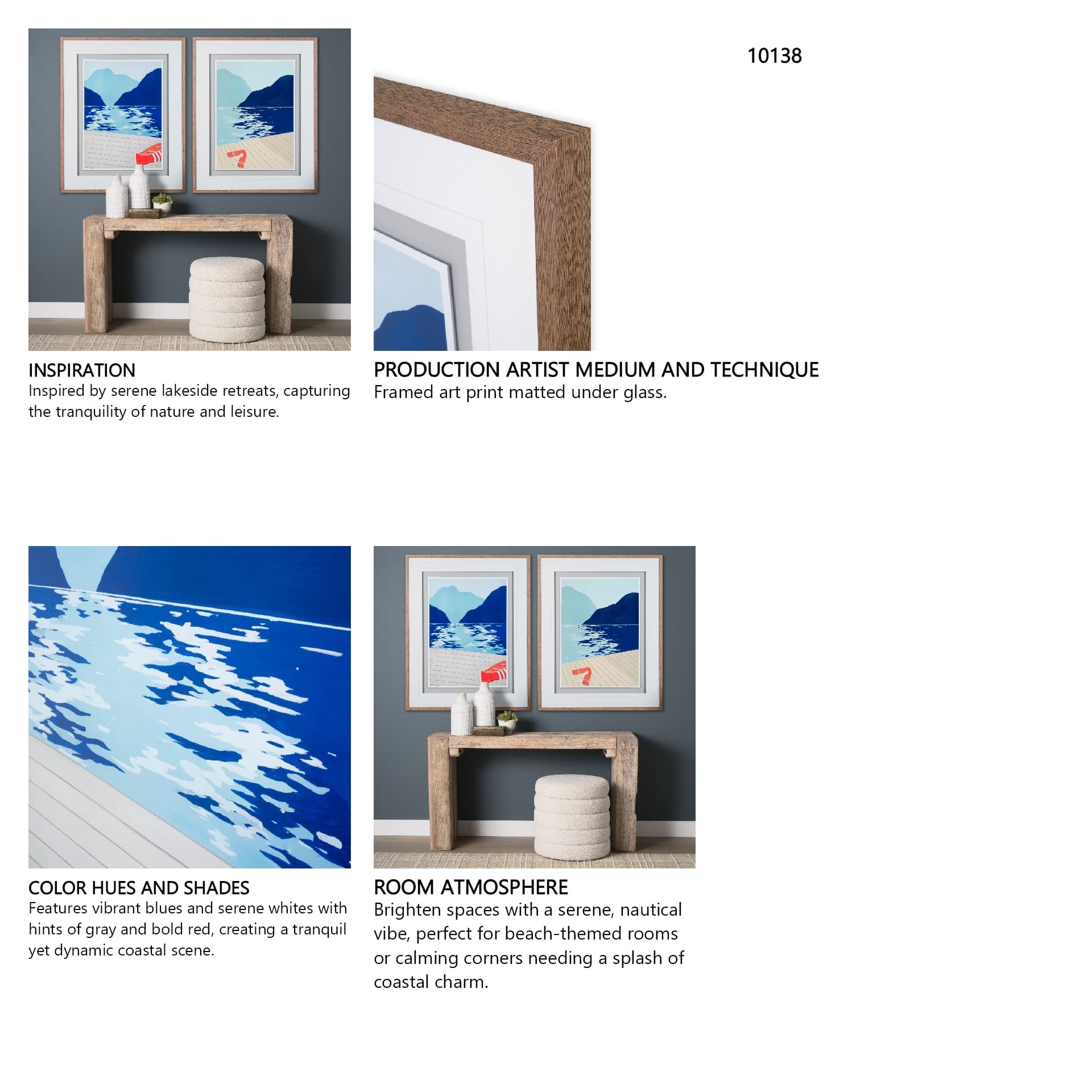 Afternoon Canoe by Dimond, David a Framed Art Print Matted under Glass — in a styled room