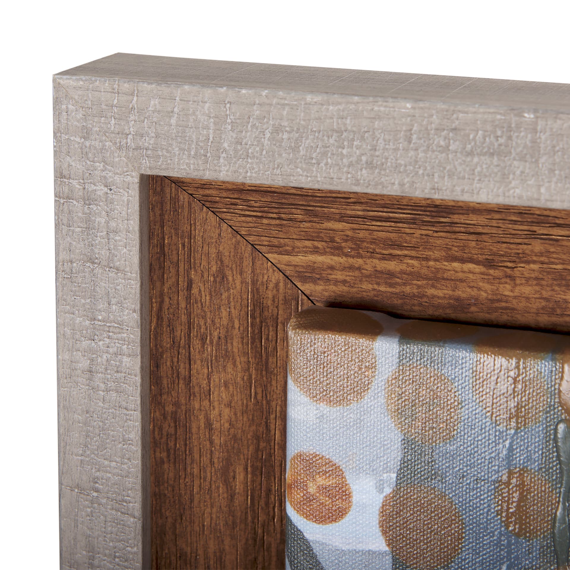 Gray Day by Mercana Studio a Hand Embellished Textured Framed Canvas — product photograph