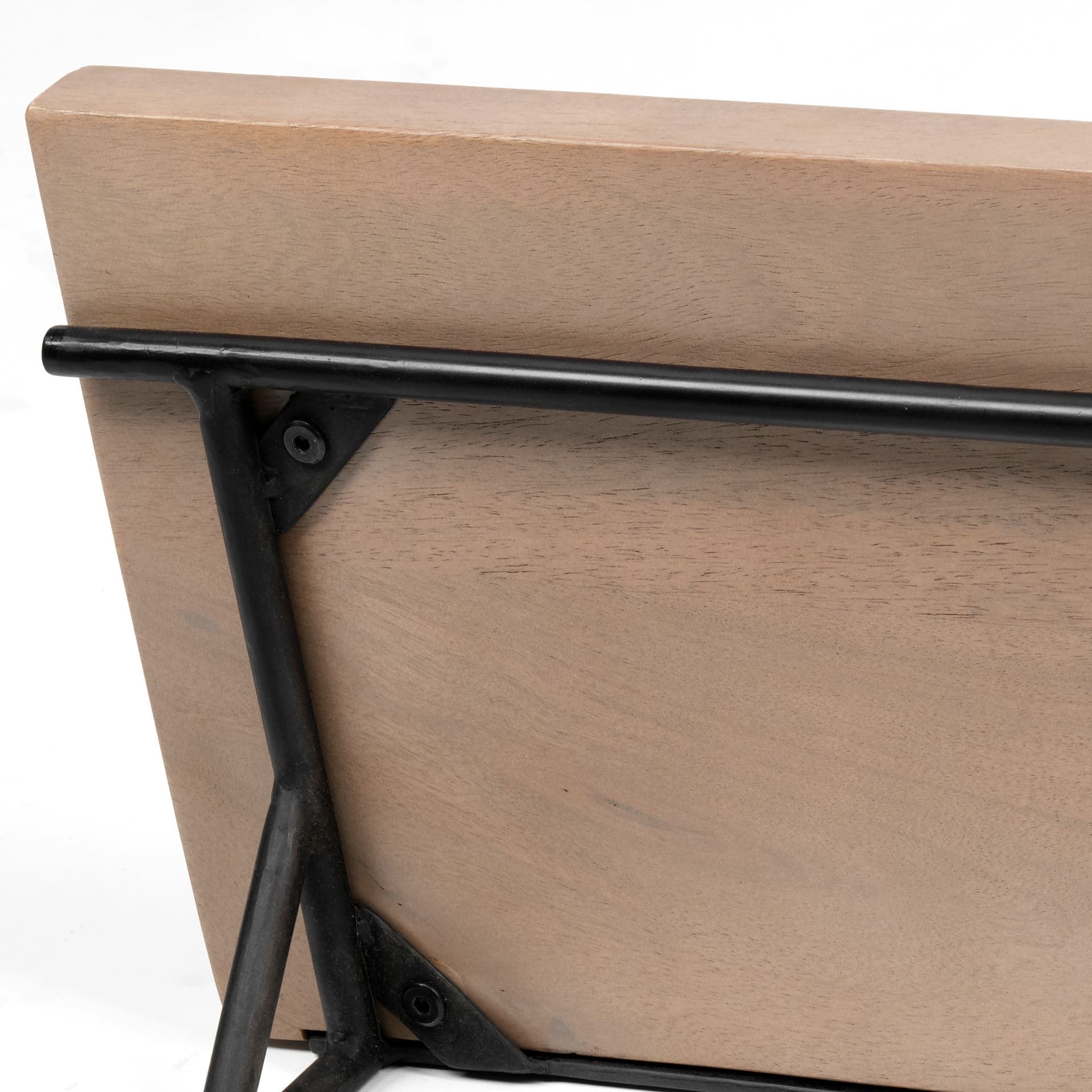 Schutt 36L Wall Mounted Wooden Shelf w/ 8 Hooks for Coats, Hats — product photograph
