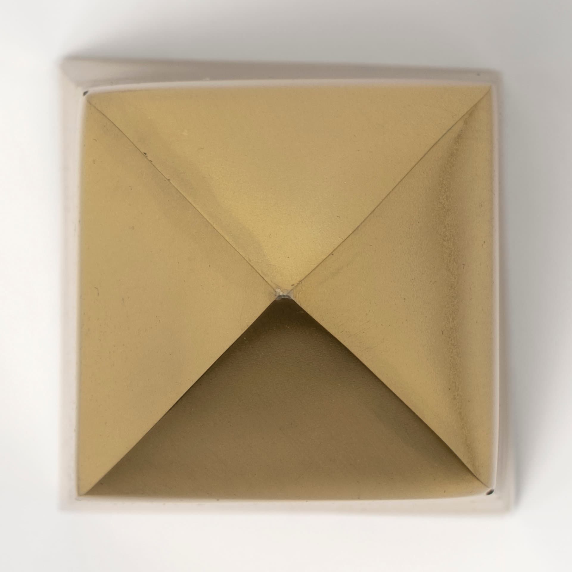 Giza (Set of 2) 4L x 4W Gold Elongated Pyramids — product photograph