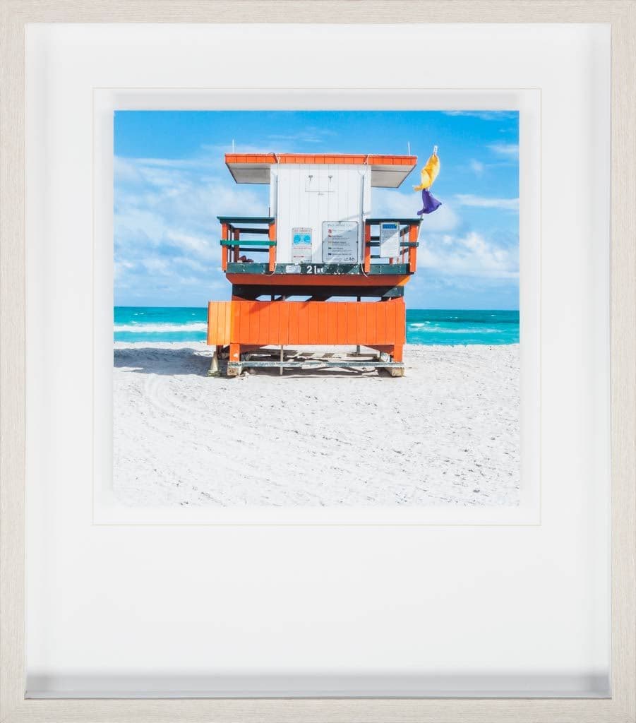 Miami Beach I by Richard Silver a Framed Photo Art Print Matted under Glass — product photograph