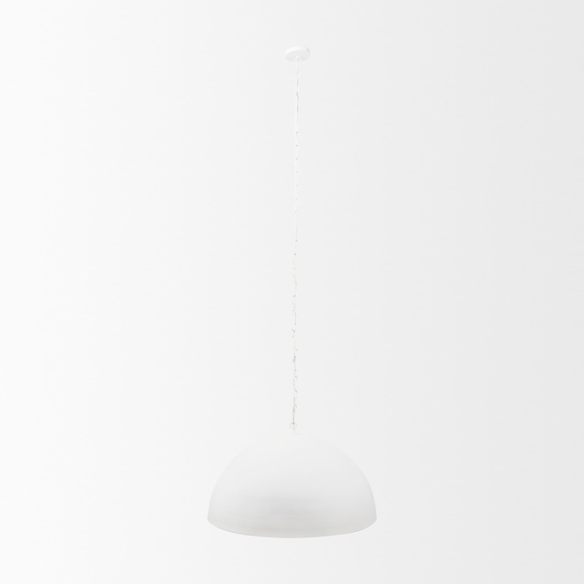 Doma 36" Round White Dome Pendant Light — product photograph