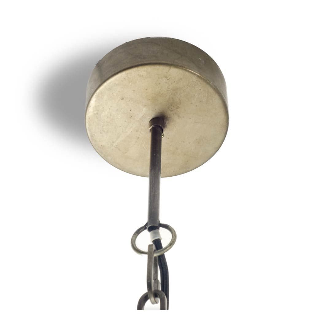 Keppler 16L x 16W x 18.3H Perforated Metal and Wood Pendant Light — product photograph