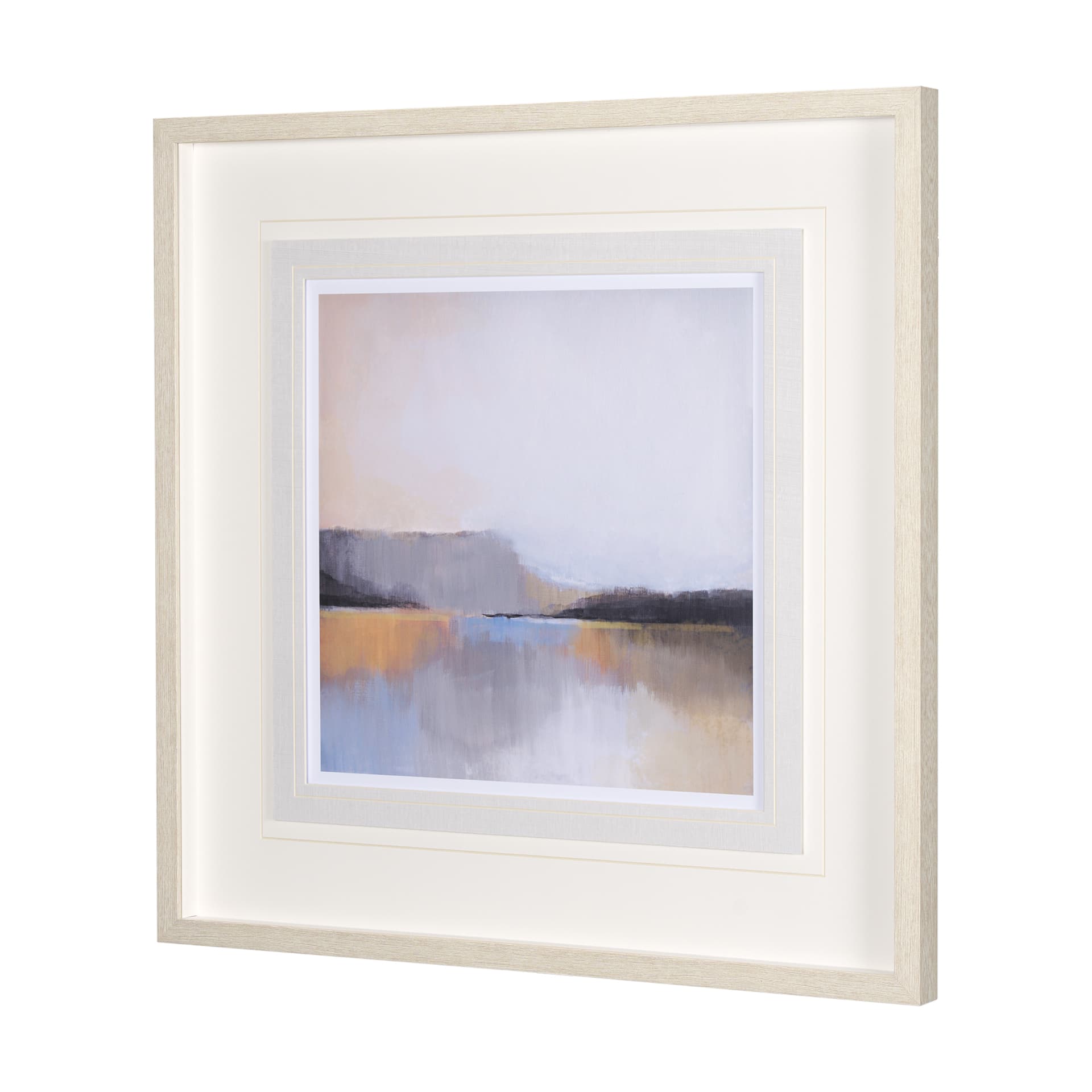 Grey Dunes I by Alison Jerry a Hand Embellished Textured Framed Art Print Matted under Glass — product photograph