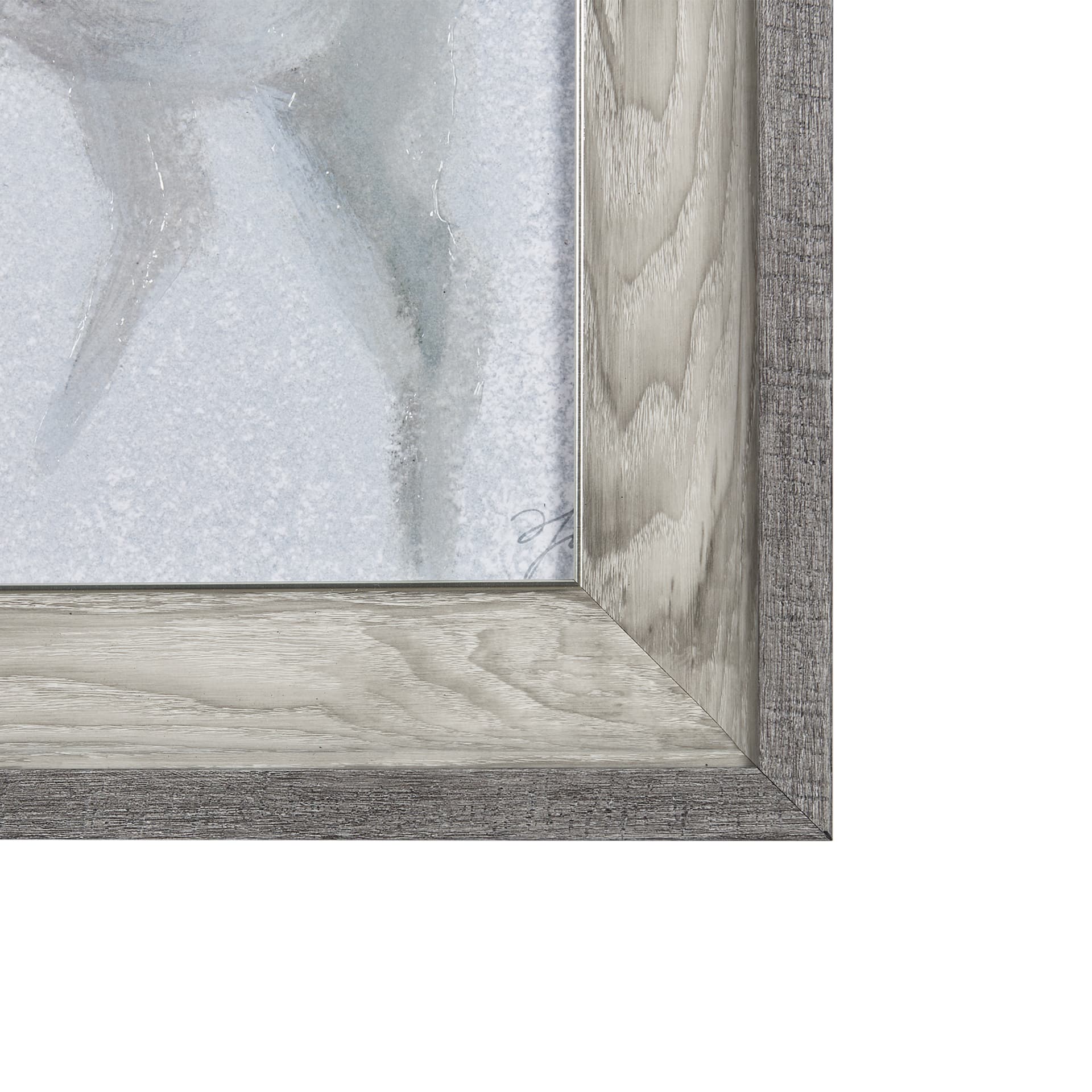 A Winter Day in Forest II by Mercana Studio Hand Embellished Framed Art Print Matted under Glass — product photograph