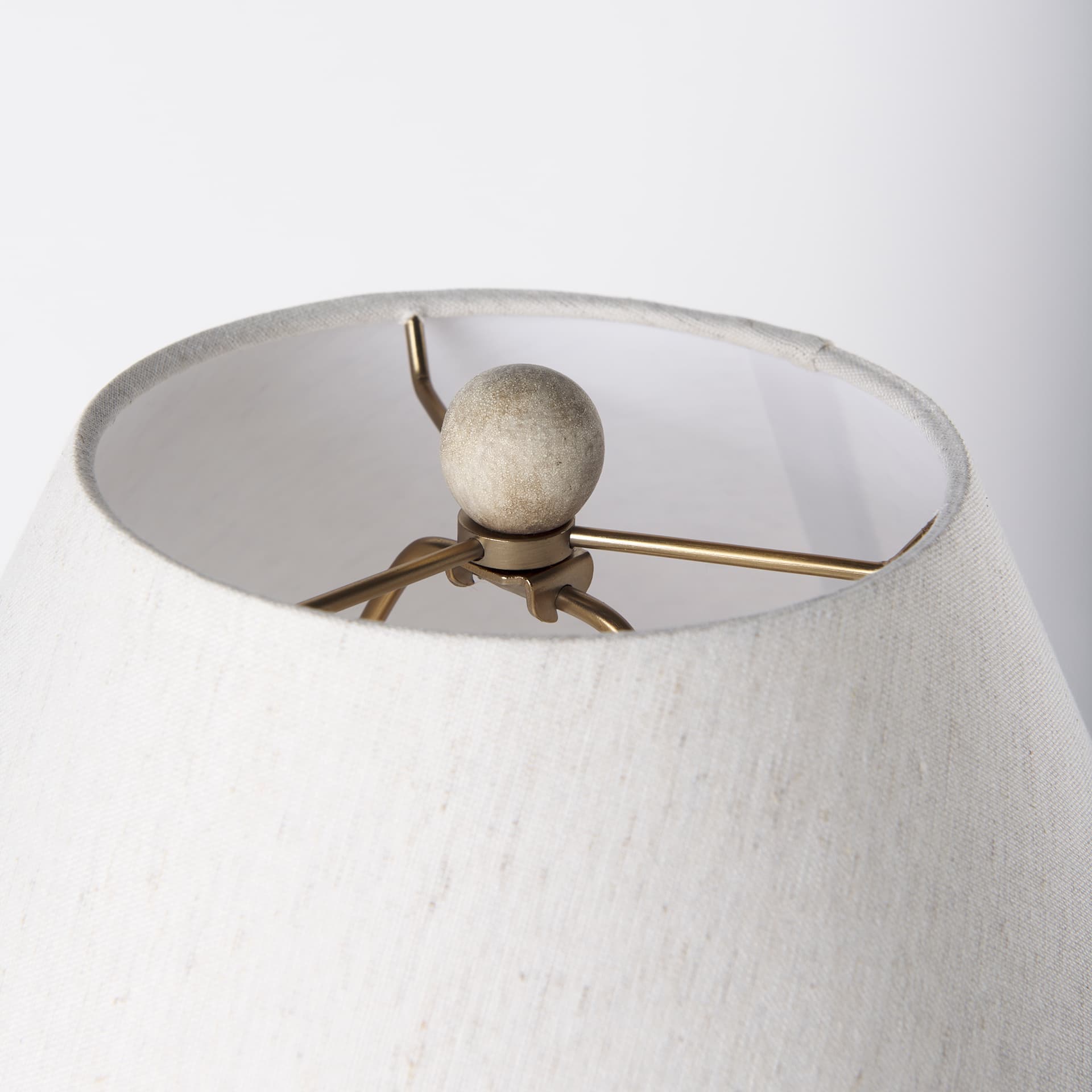 Mehdi Cream Ceramic Table Lamp — product photograph