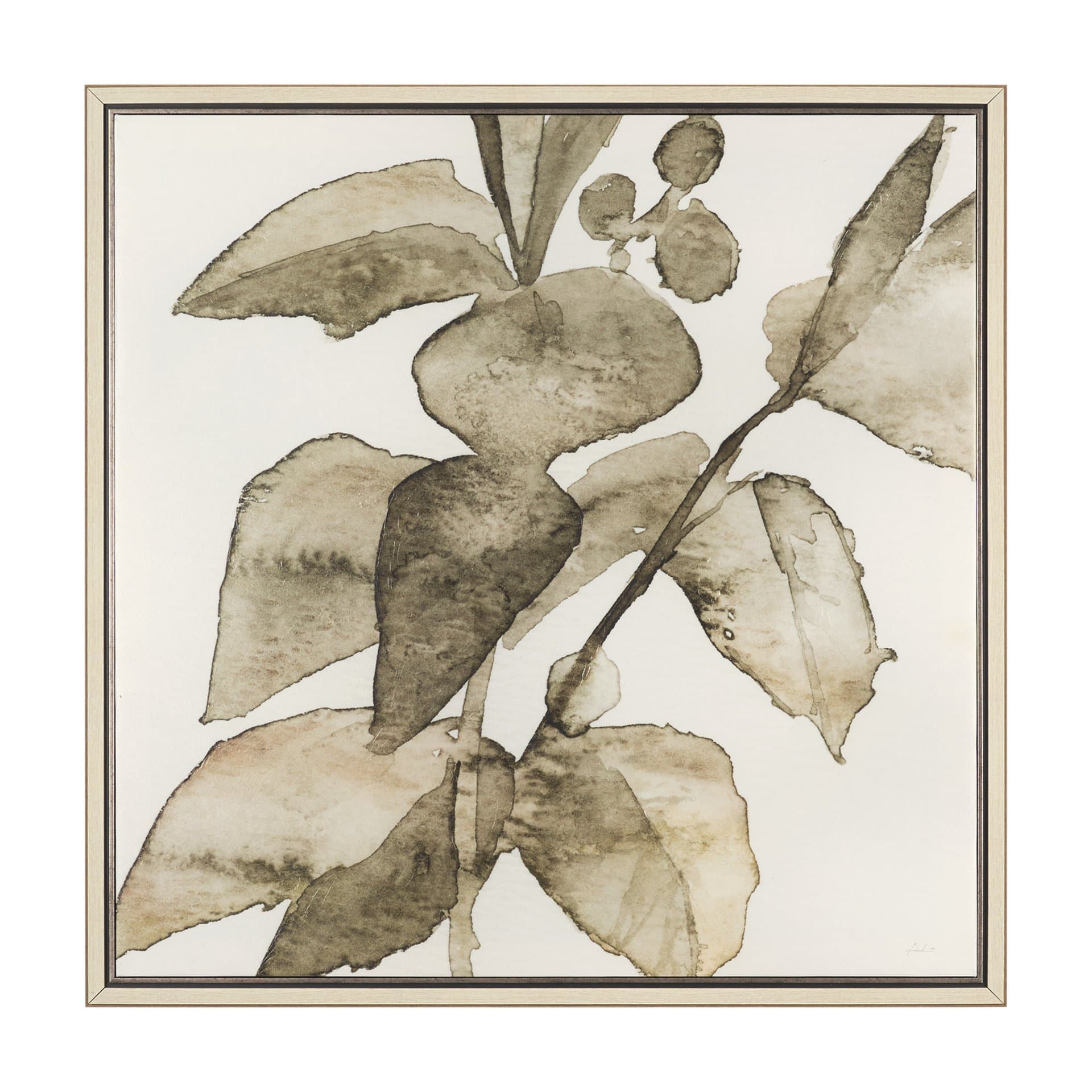 Cornus Alba I by Mercana Studio Hand-Embellished Textured Framed Canvas Artwork — product photograph
